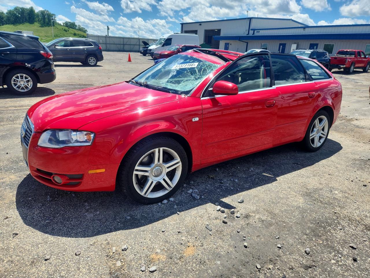 2006 Audi A4 2.0t Avant Quattro Red vin: WAUKF78E06A269857