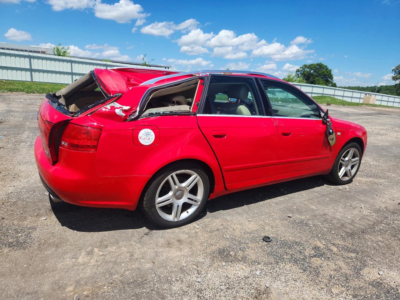 2006 Audi A4 2.0t Avant Quattro Red vin: WAUKF78E06A269857