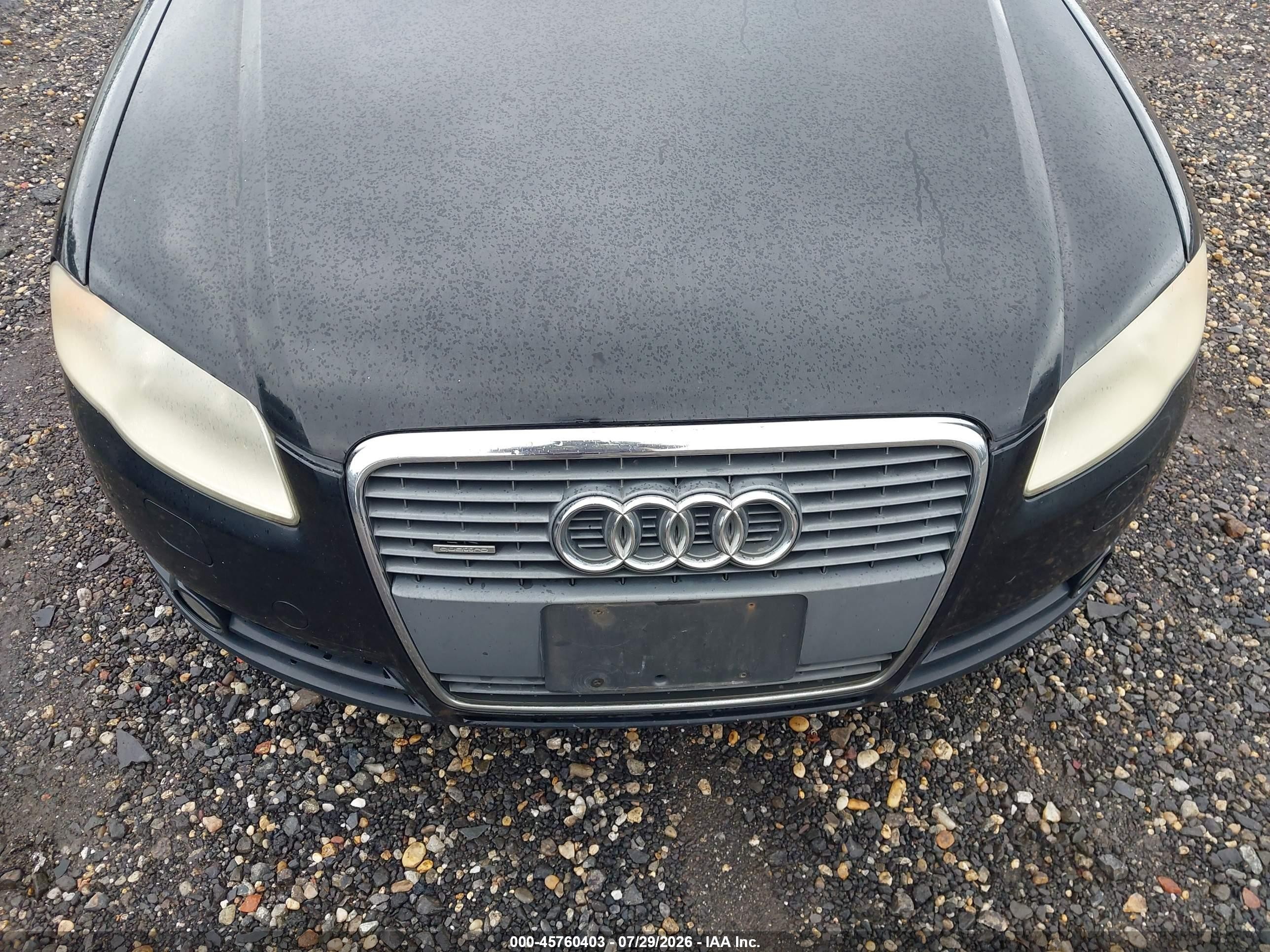 2005 Audi A4 2.0t Avant Black vin: WAUKF78E25A557183