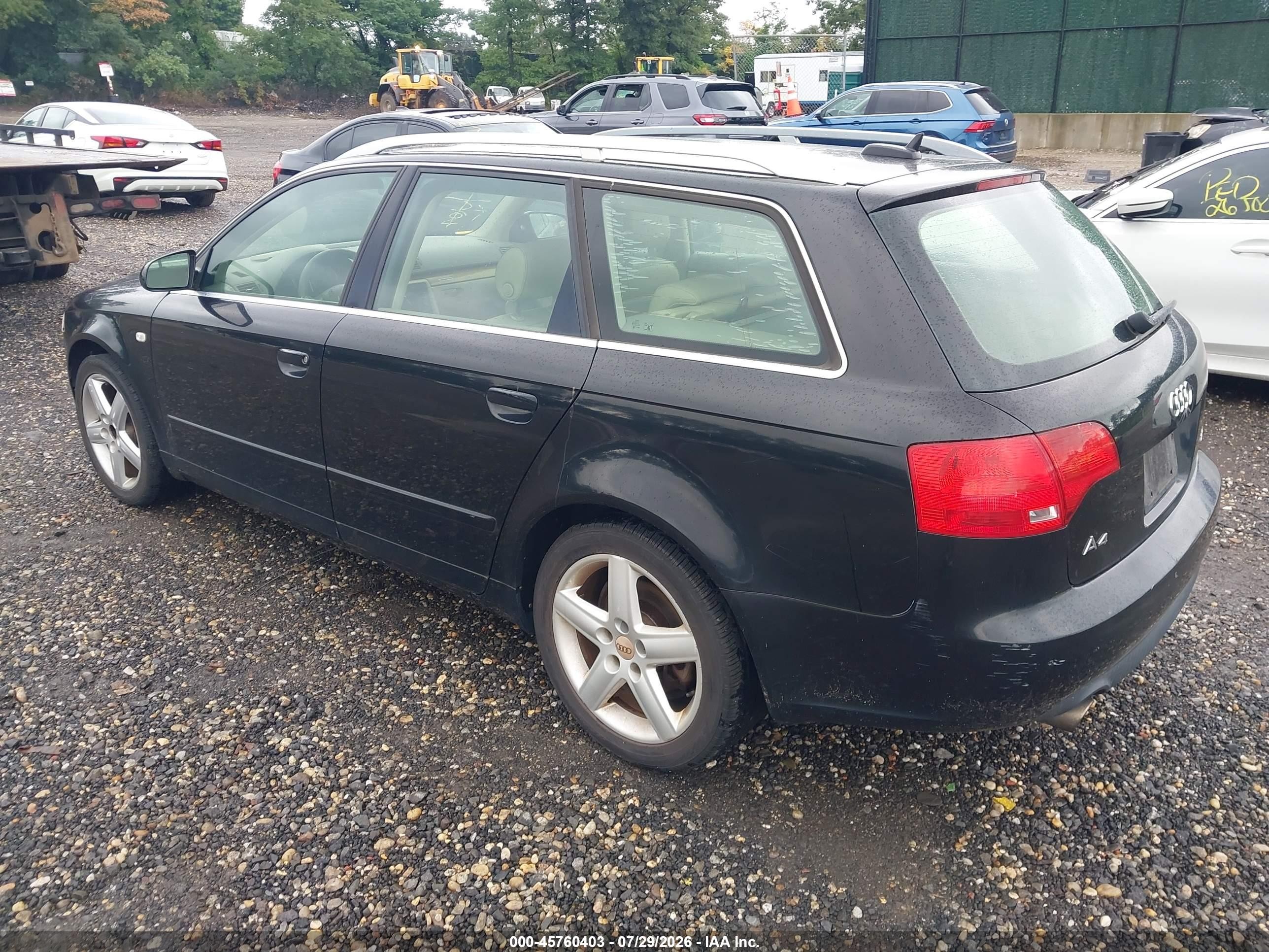 2005 Audi A4 2.0t Avant Black vin: WAUKF78E25A557183