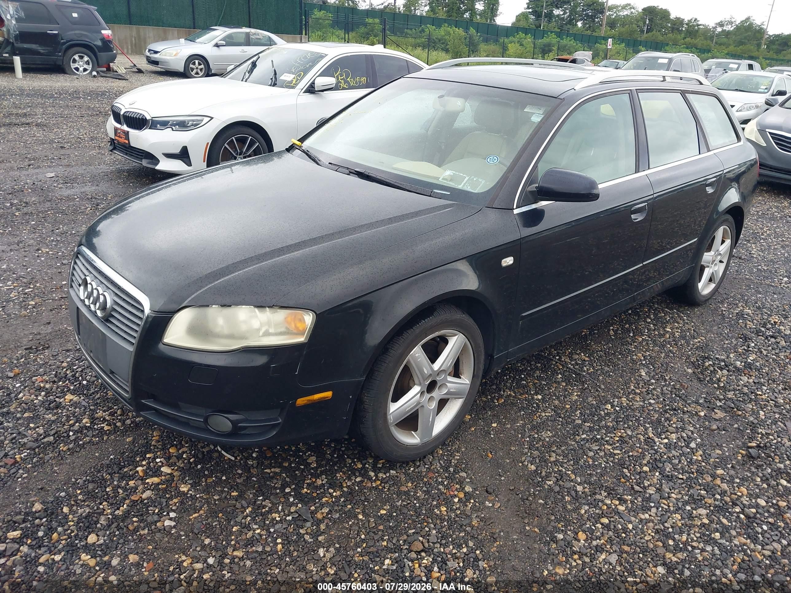 2005 Audi A4 2.0t Avant Black vin: WAUKF78E25A557183