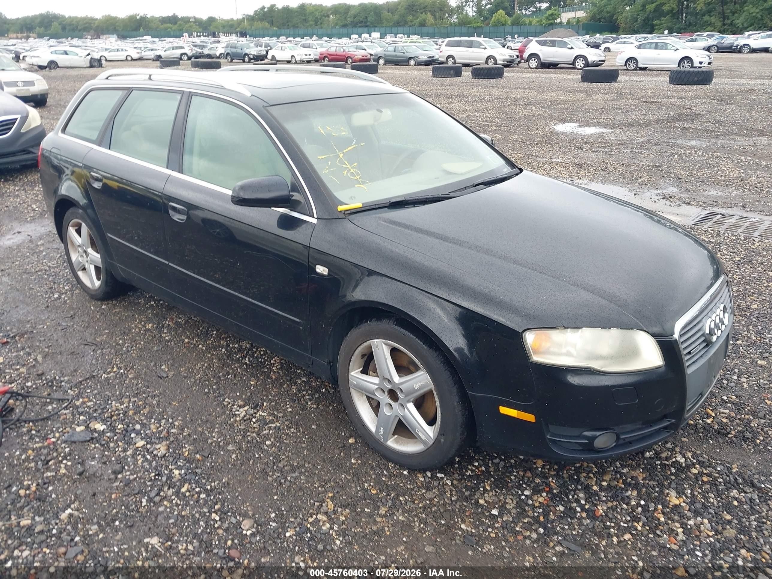 2005 Audi A4 2.0t Avant Black vin: WAUKF78E25A557183