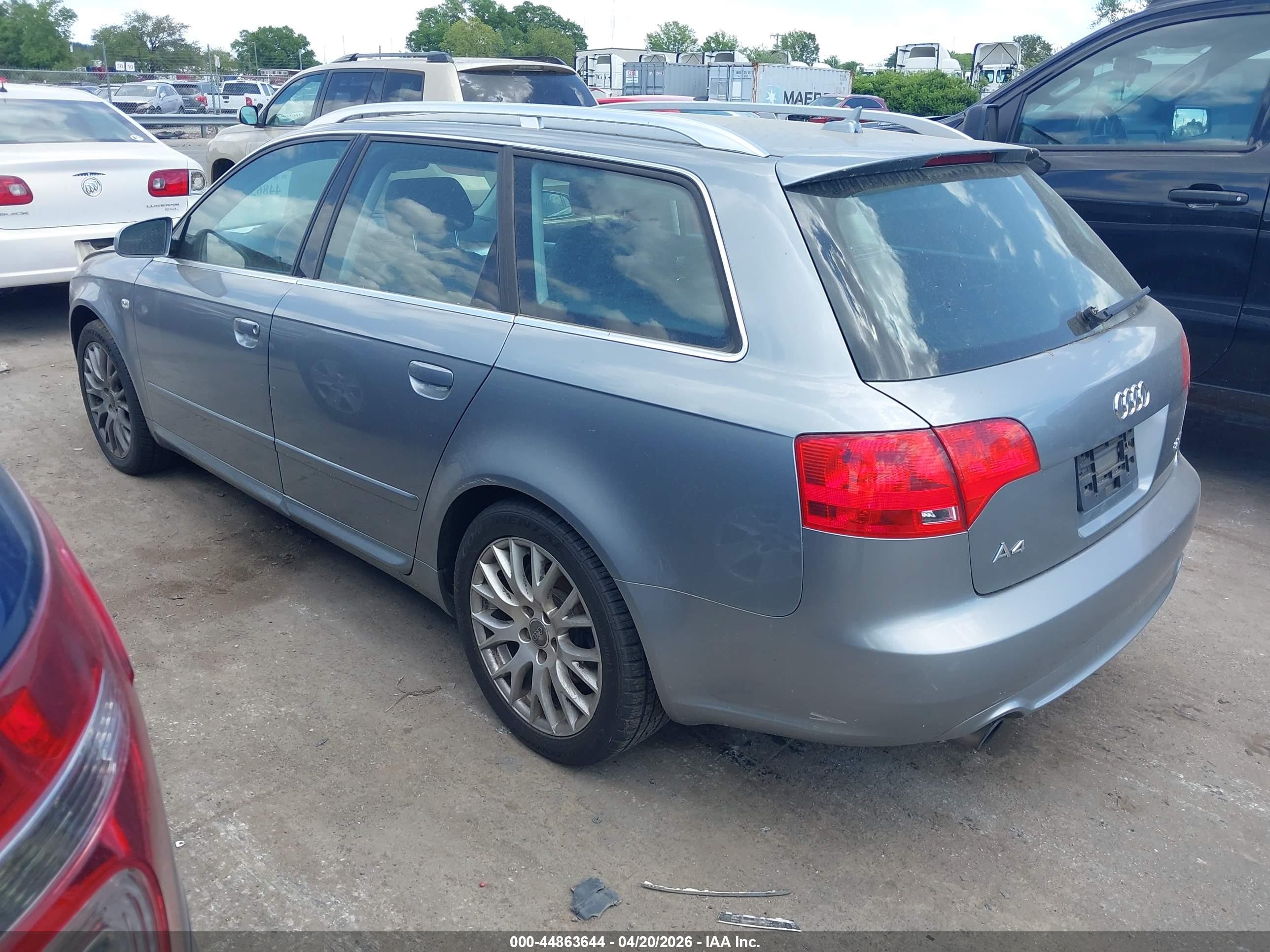 2008 Audi A4   Silver vin: WAUKF78E28A167690