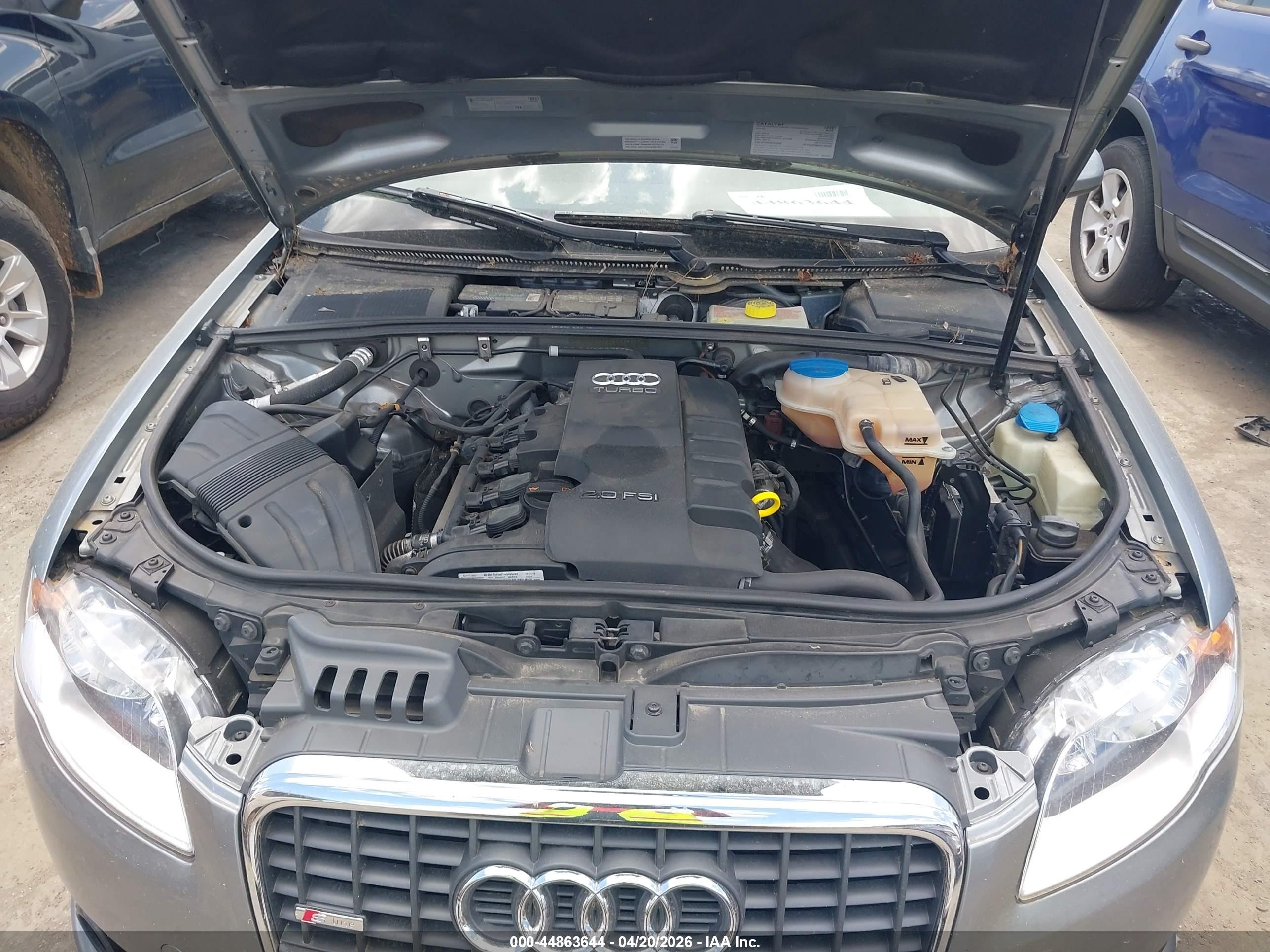 2008 Audi A4   Silver vin: WAUKF78E28A167690