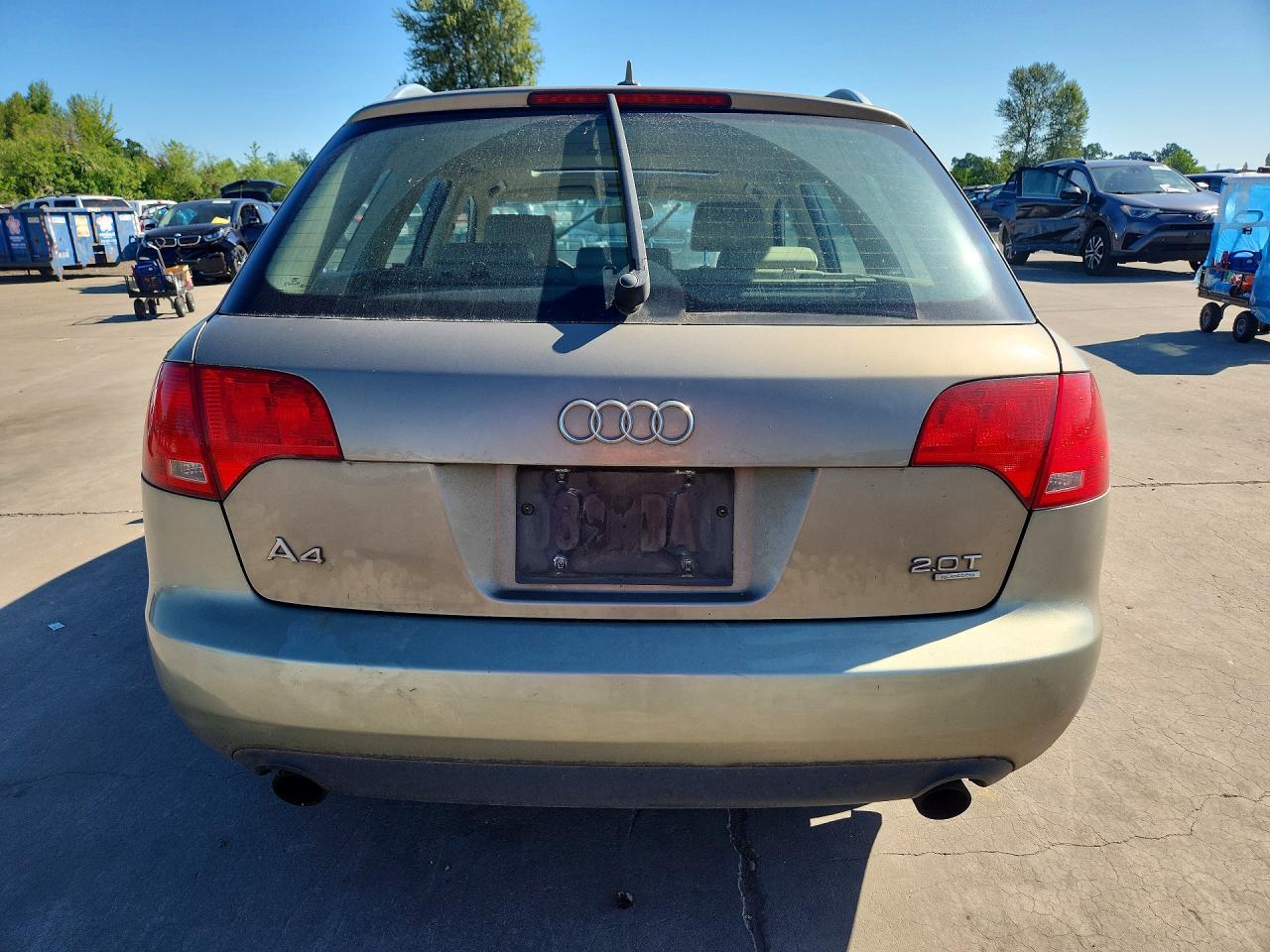 2007 Audi A4 2.0t Avant Quattro Gold vin: WAUKF78E57A231624