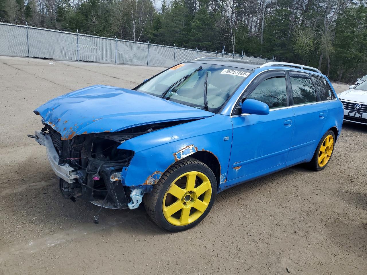 2007 Audi A4 2.0t Avant Quattro Blue vin: WAUKF78E57A257916