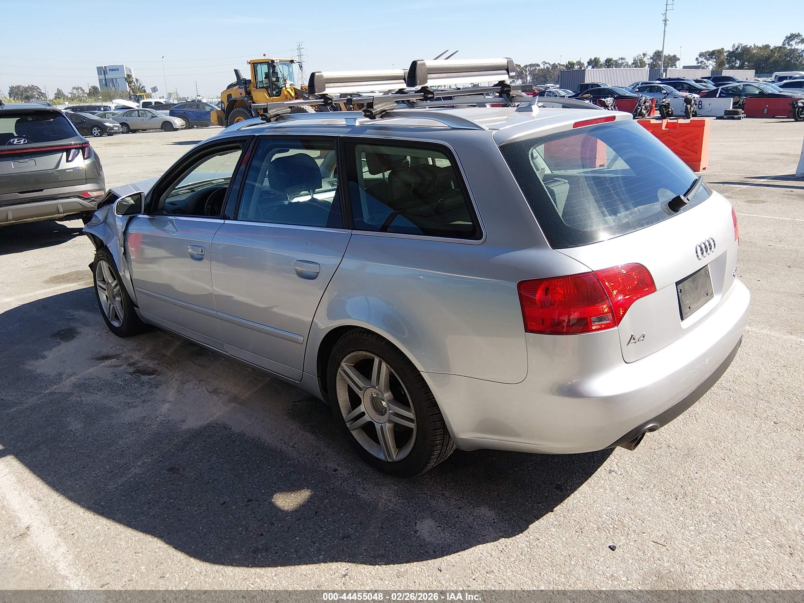 2007 Audi A4 2.0t Avant Silver vin: WAUKF78E97A136533