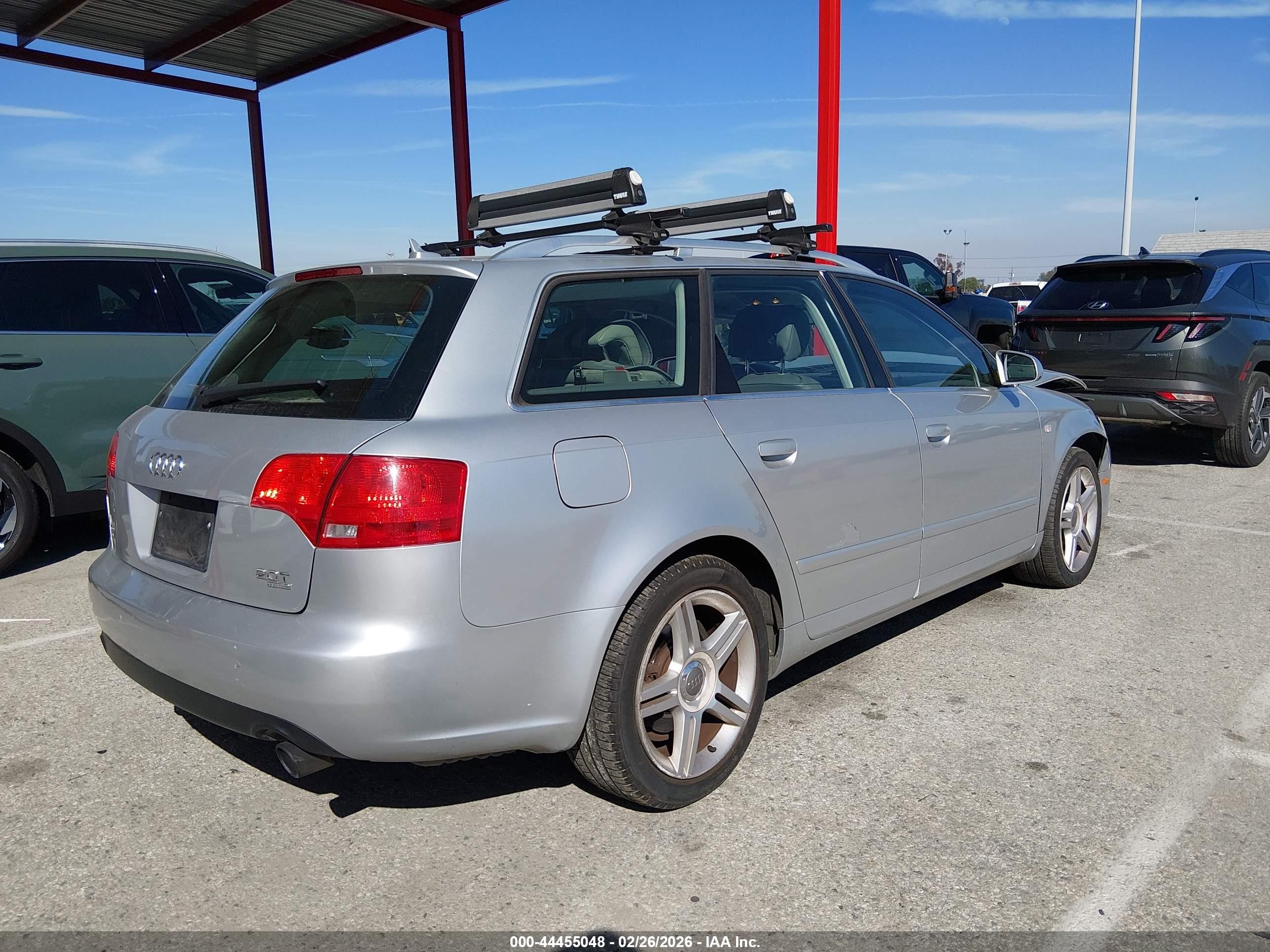 2007 Audi A4 2.0t Avant Silver vin: WAUKF78E97A136533