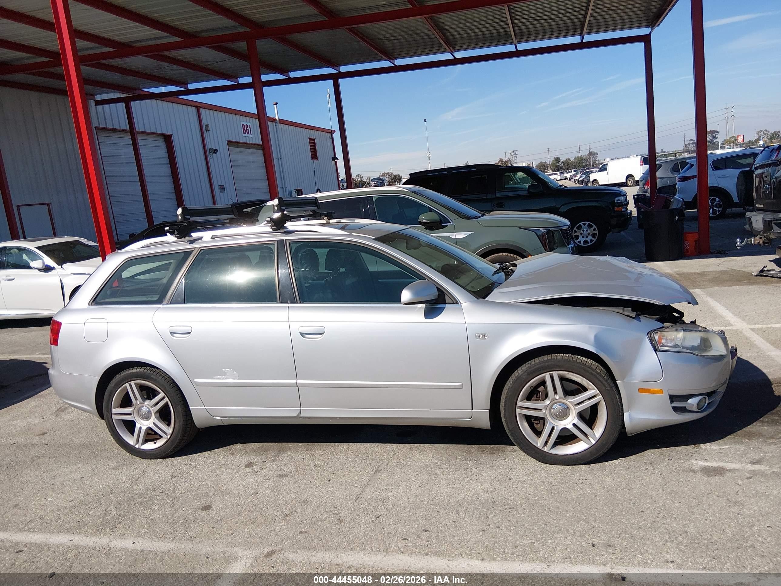 2007 Audi A4 2.0t Avant Silver vin: WAUKF78E97A136533