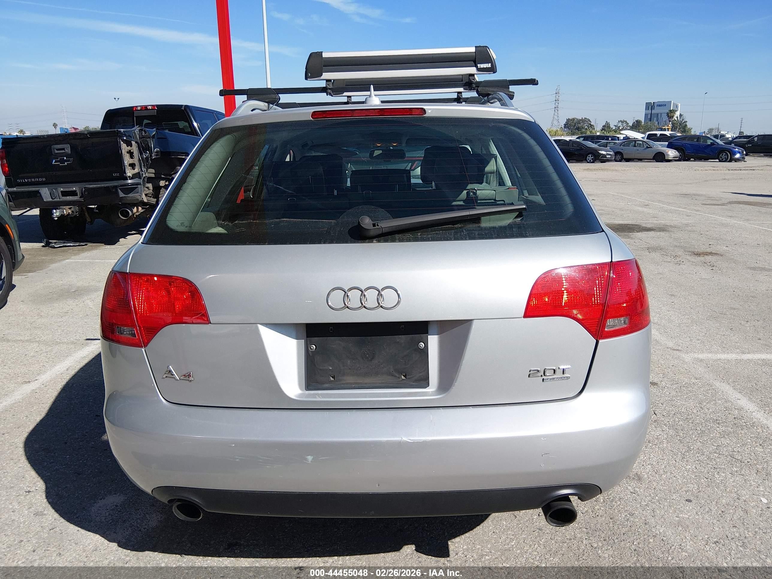 2007 Audi A4 2.0t Avant Silver vin: WAUKF78E97A136533