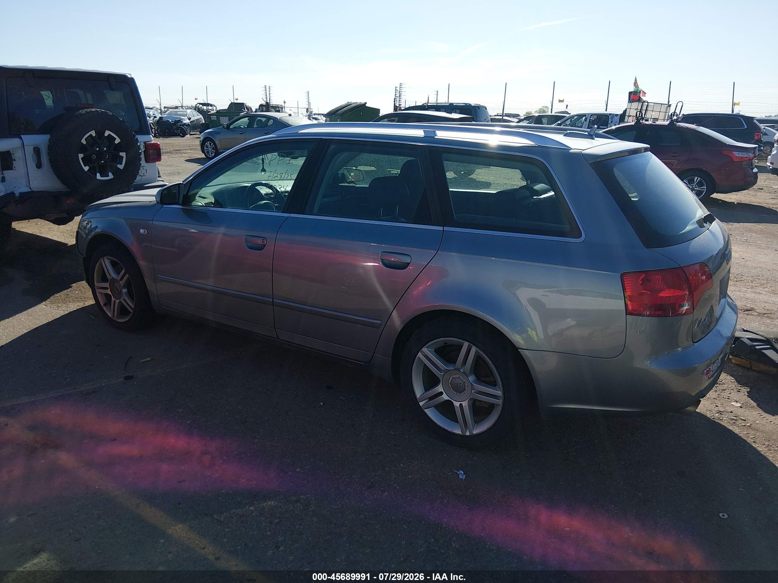 2006 Audi A4 2.0t Avant Silver vin: WAUKF78EX6A155834