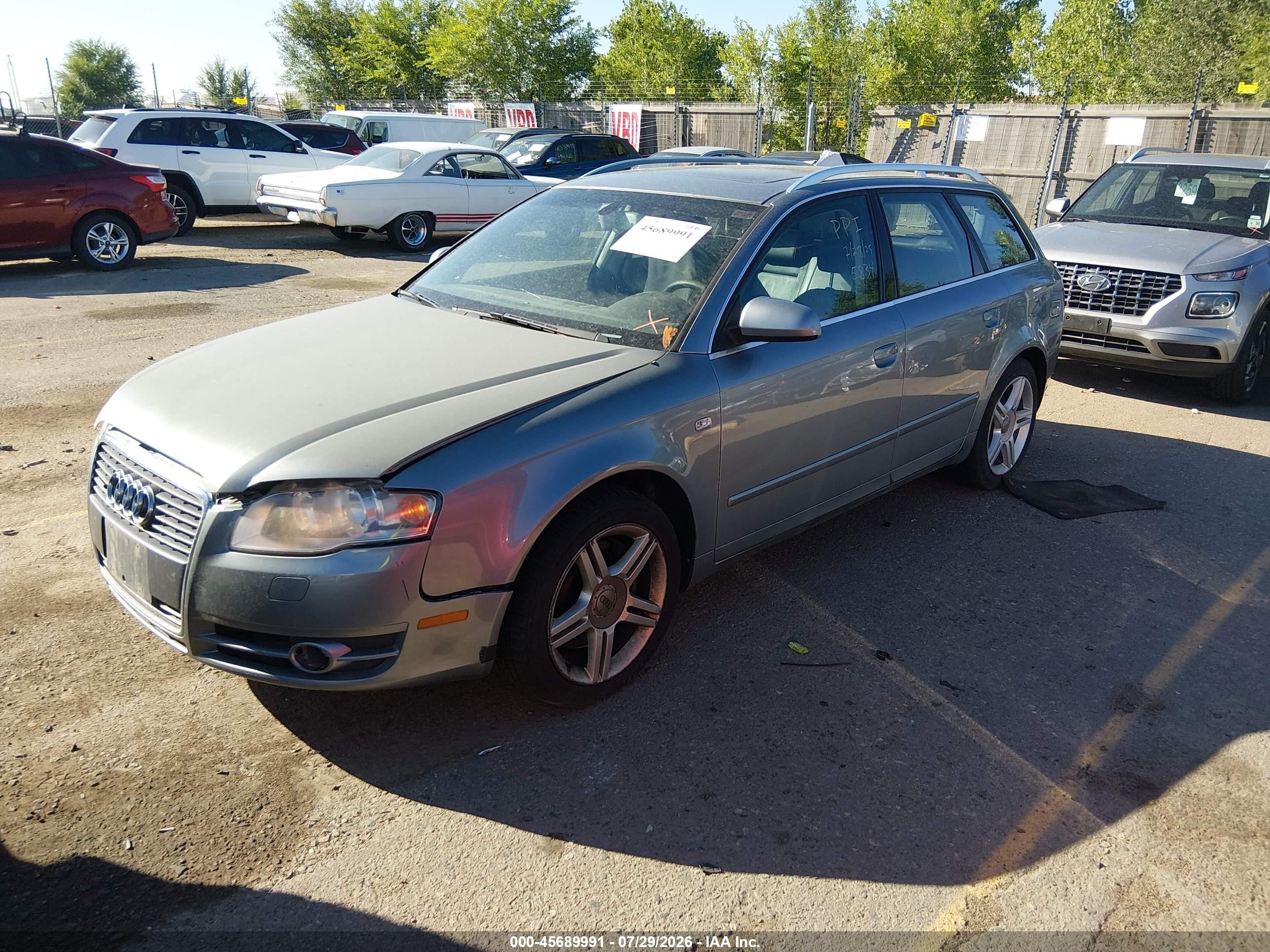 2006 Audi A4 2.0t Avant Silver vin: WAUKF78EX6A155834