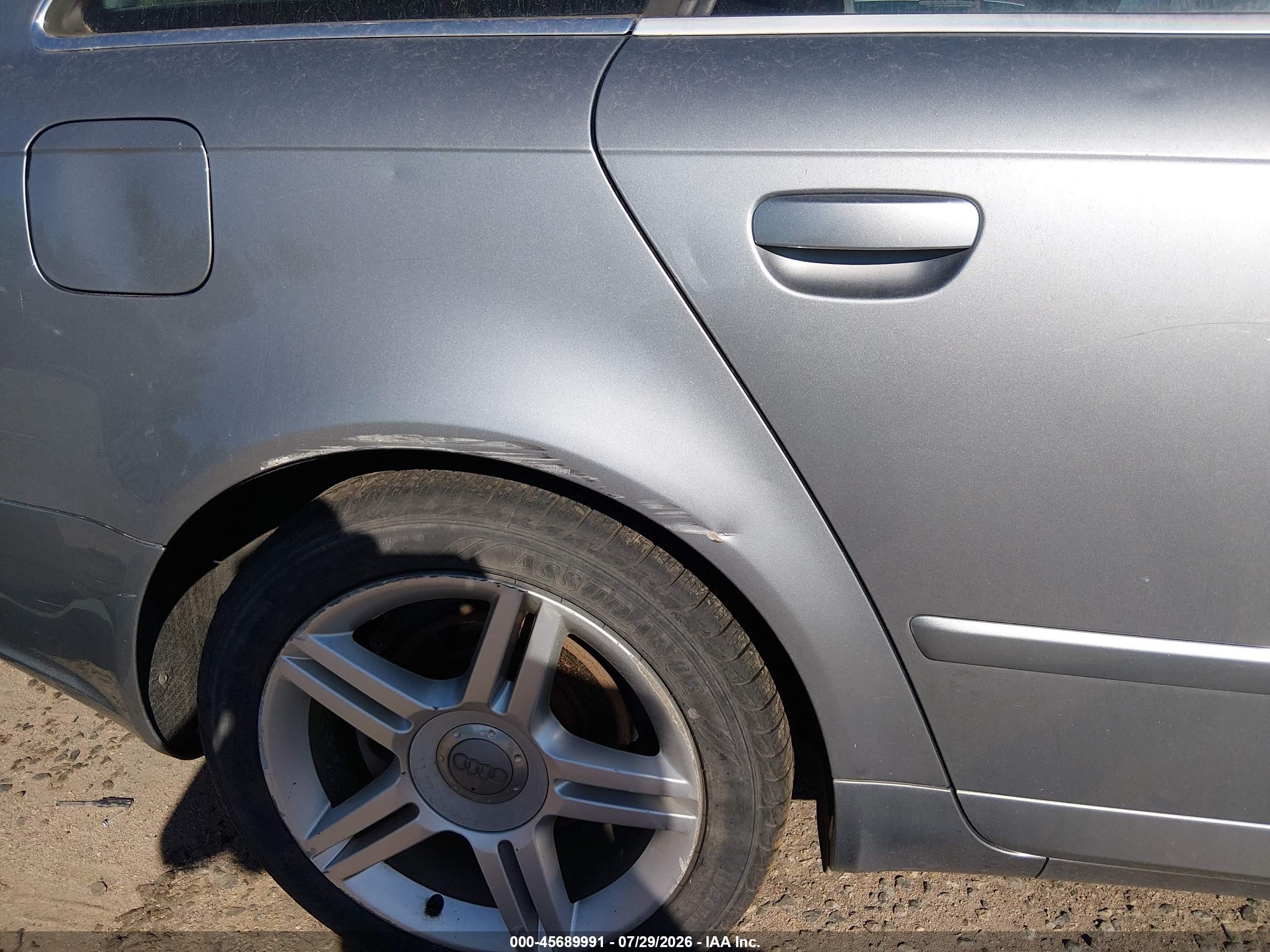 2006 Audi A4 2.0t Avant Silver vin: WAUKF78EX6A155834