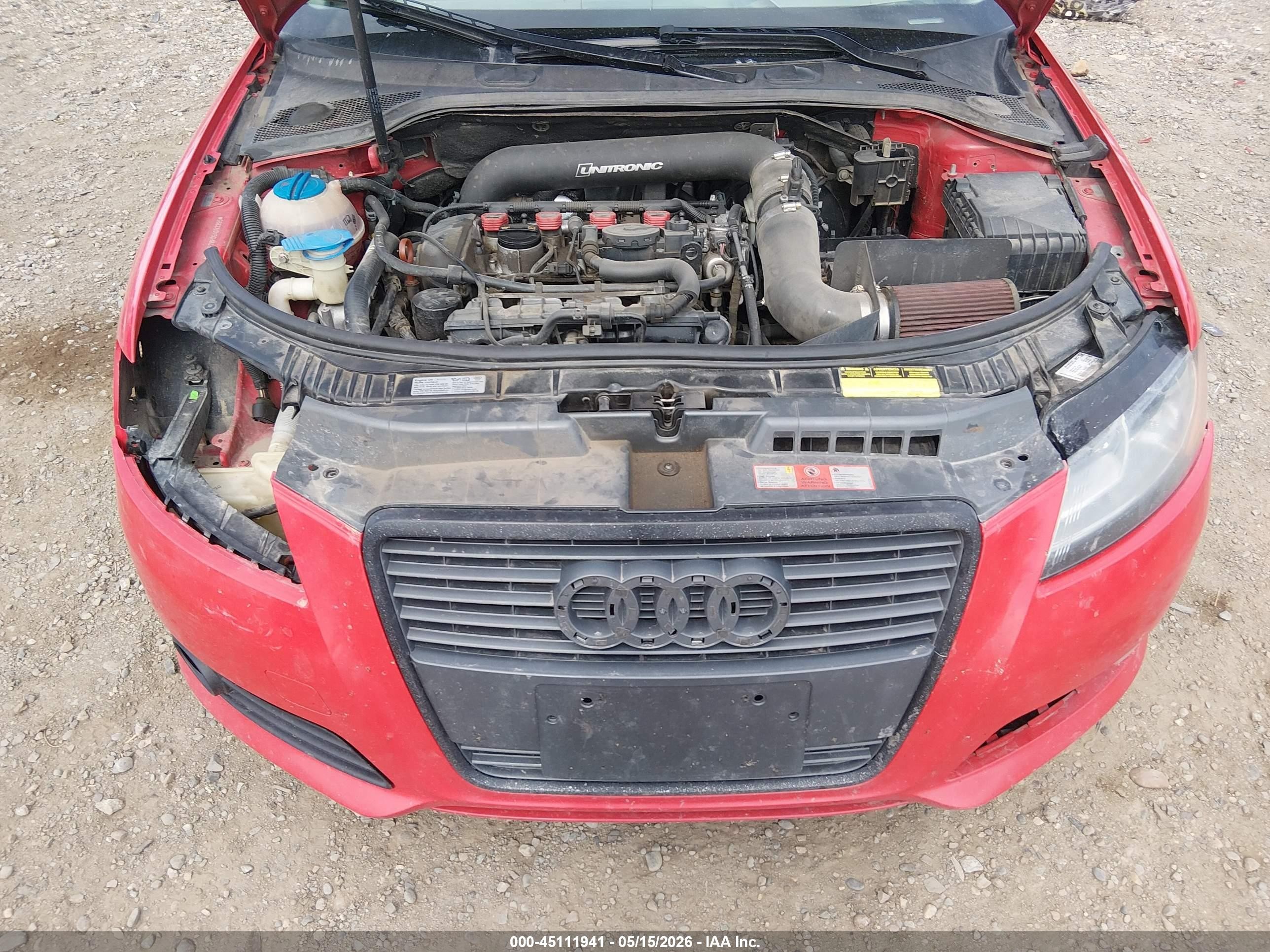 2009 Audi A3 2.0t Red vin: WAUKF78P09A092295