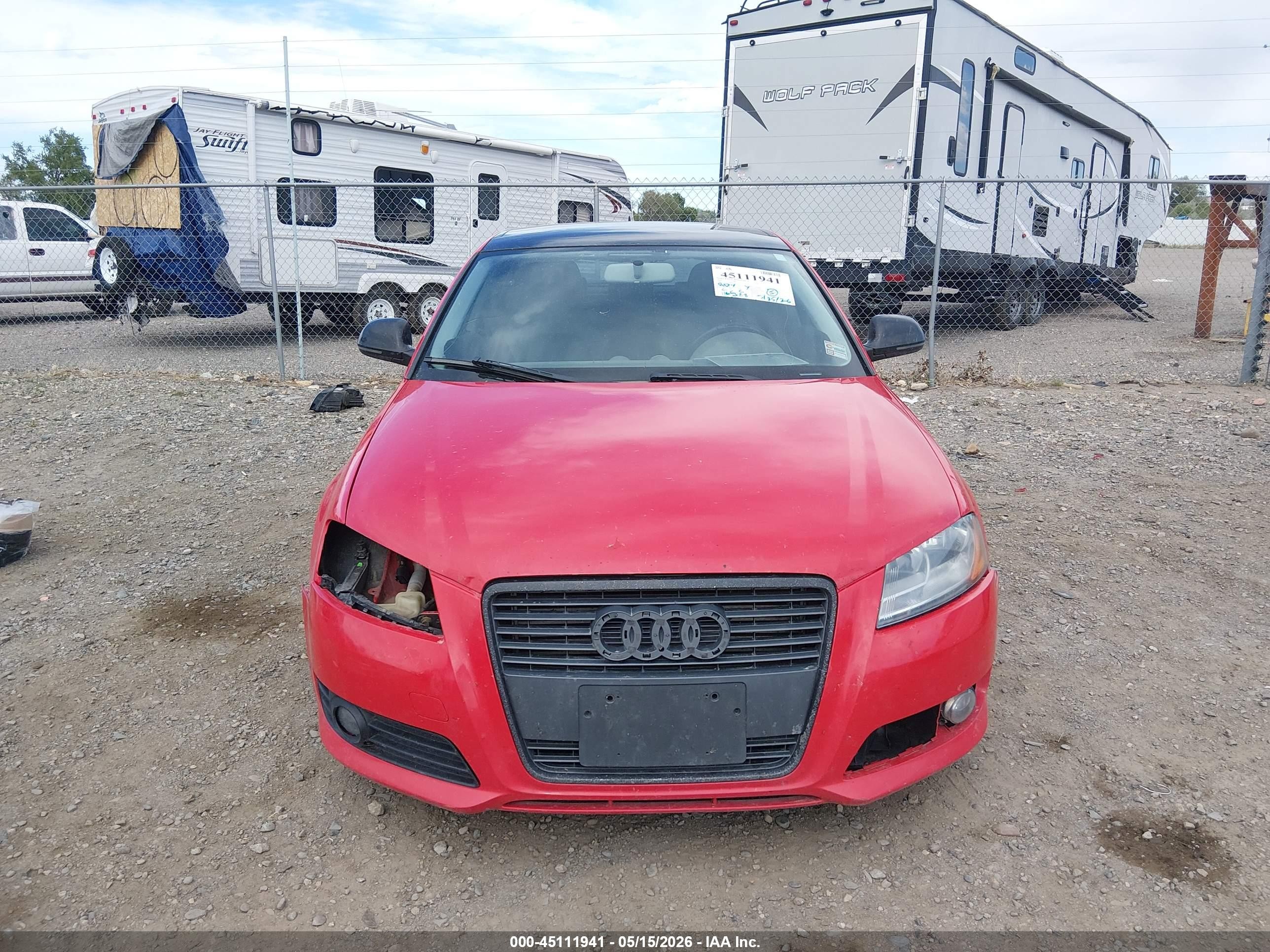 2009 Audi A3 2.0t Red vin: WAUKF78P09A092295