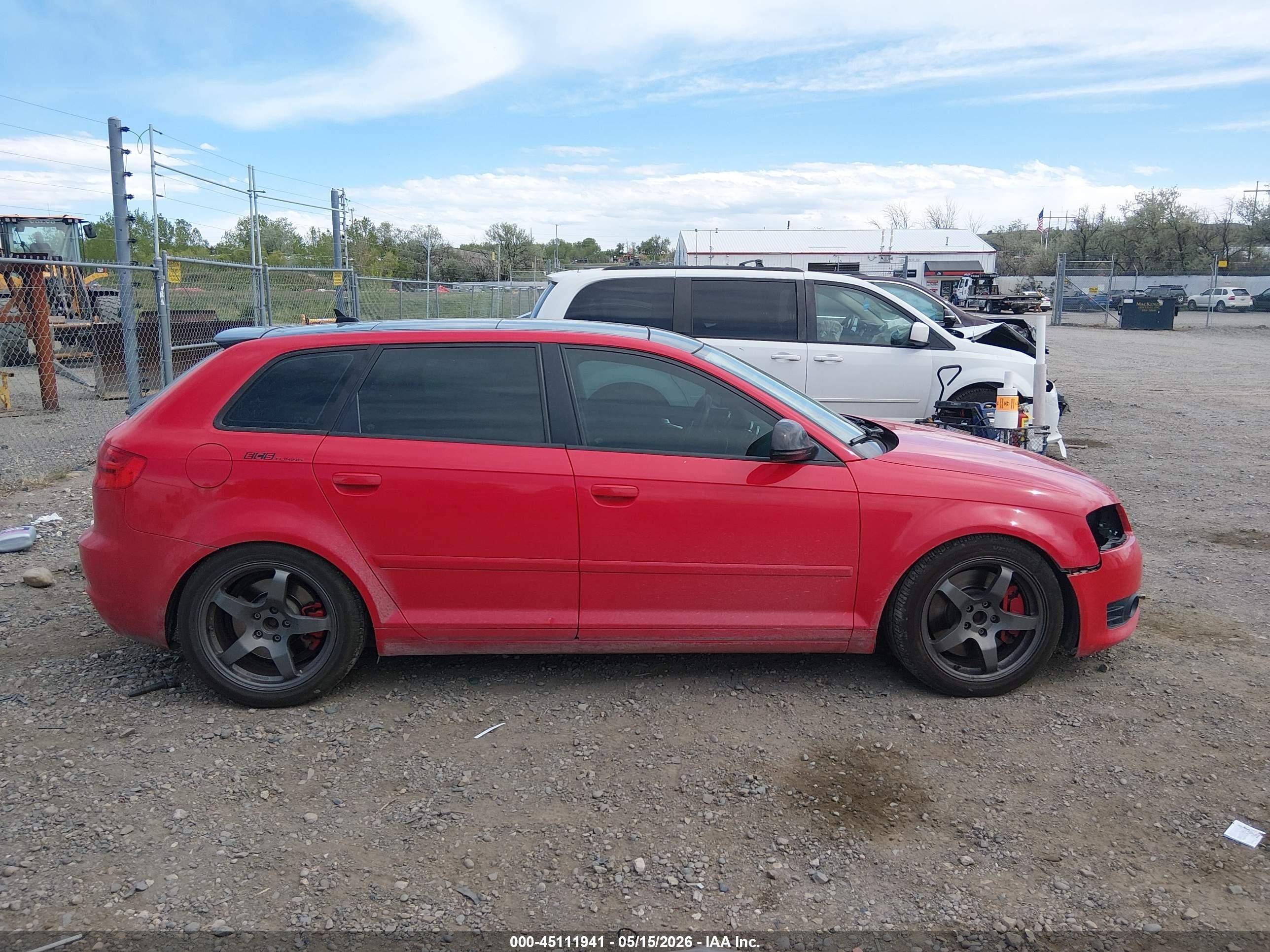 2009 Audi A3 2.0t Red vin: WAUKF78P09A092295
