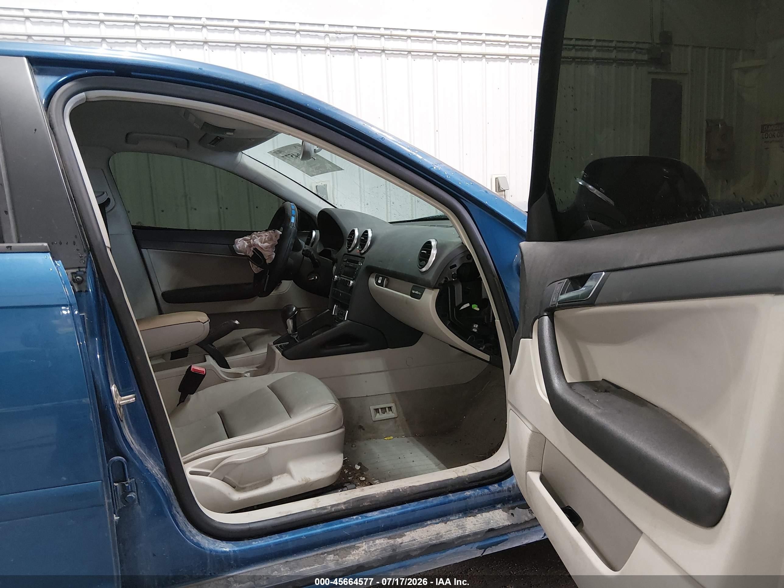 2009 Audi A3 2.0t Blue vin: WAUKF78P19A112327