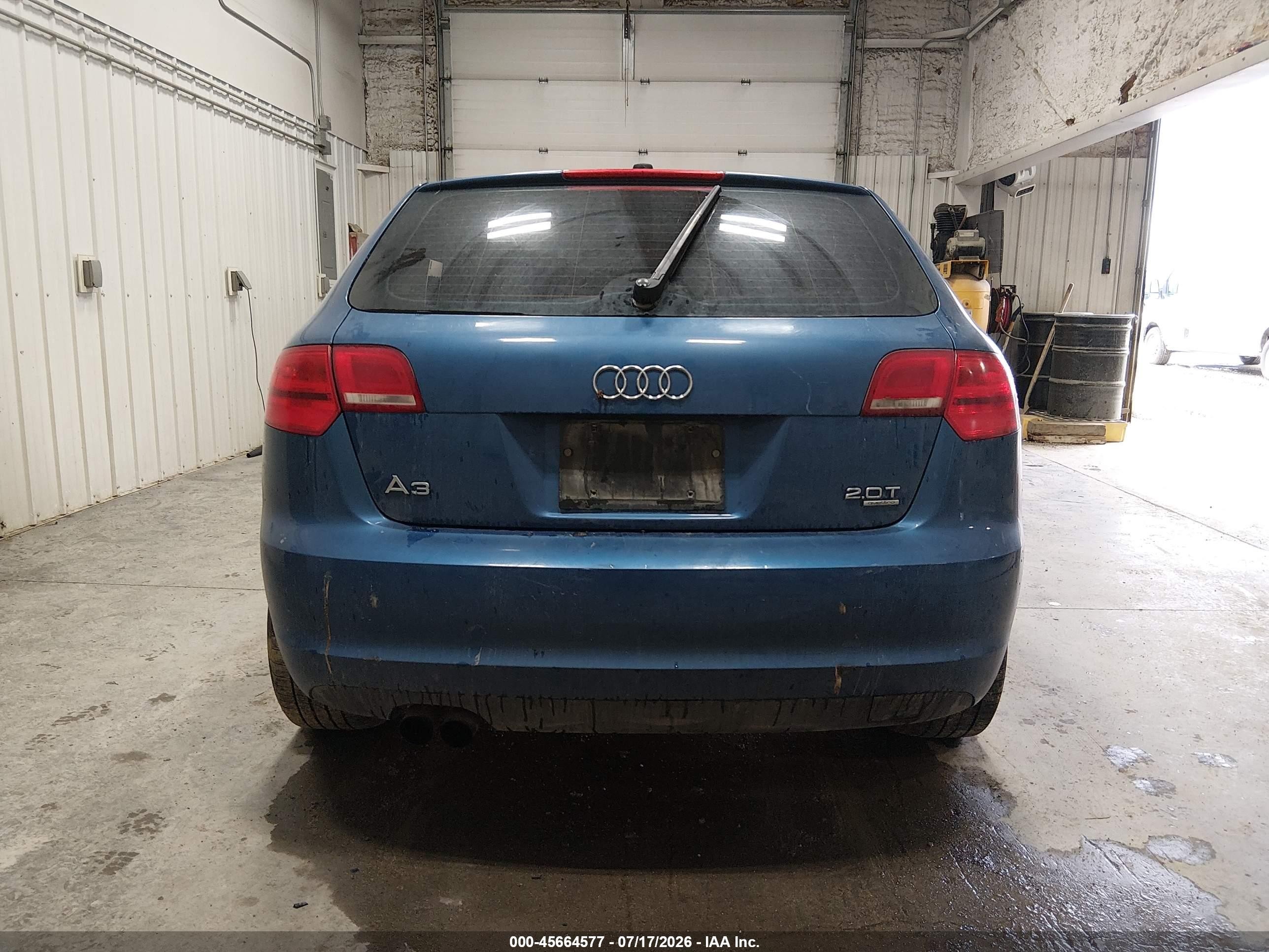 2009 Audi A3 2.0t Blue vin: WAUKF78P19A112327