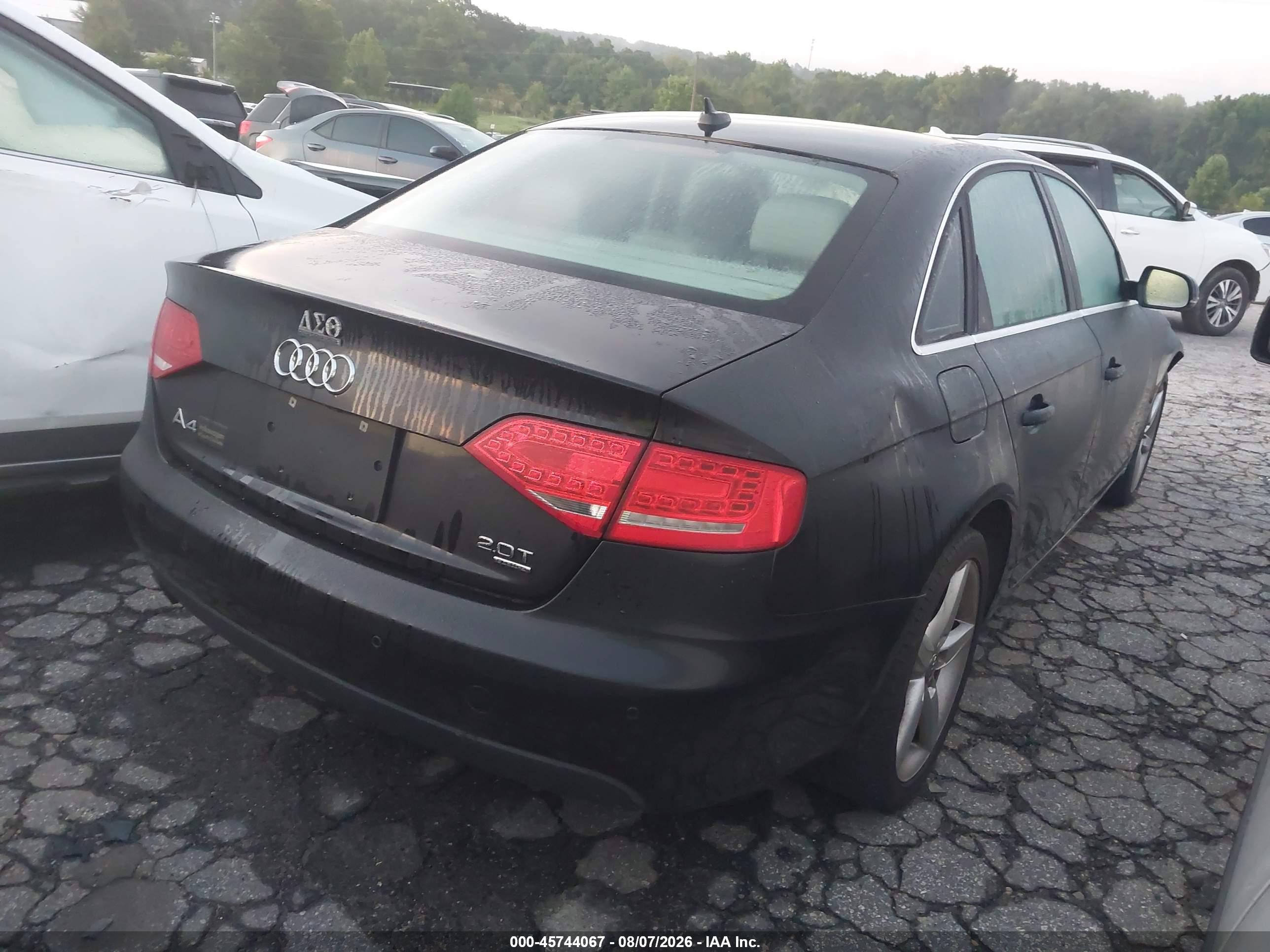 2011 Audi A4 2.0t Premium Black vin: WAUKFAFL4BN055018