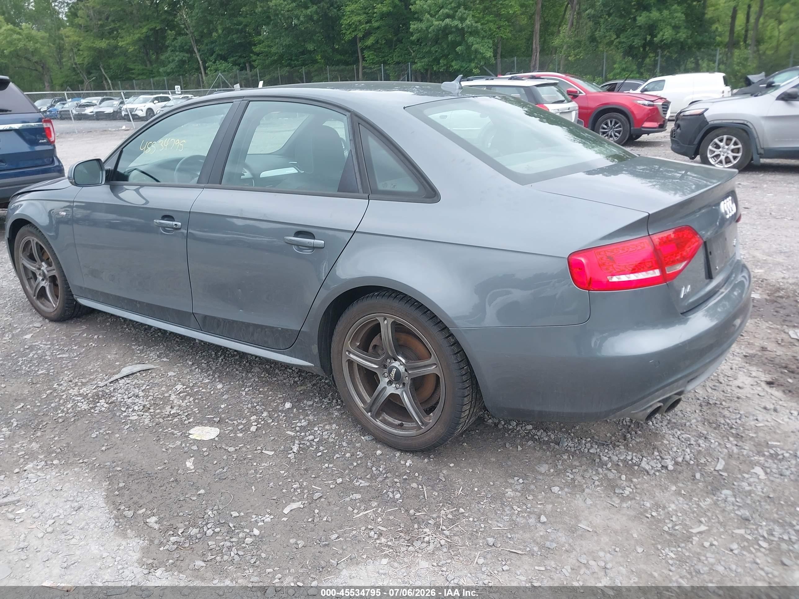 2012 Audi A4 2.0t Prestige Gray vin: WAUKFAFL6CA097859