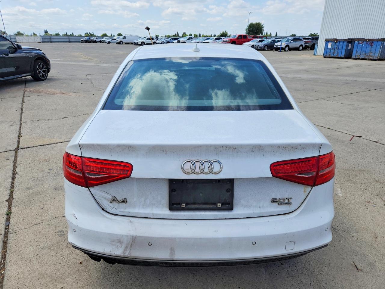 2014 Audi A4 Prestige White vin: WAUKFAFL9EN020799