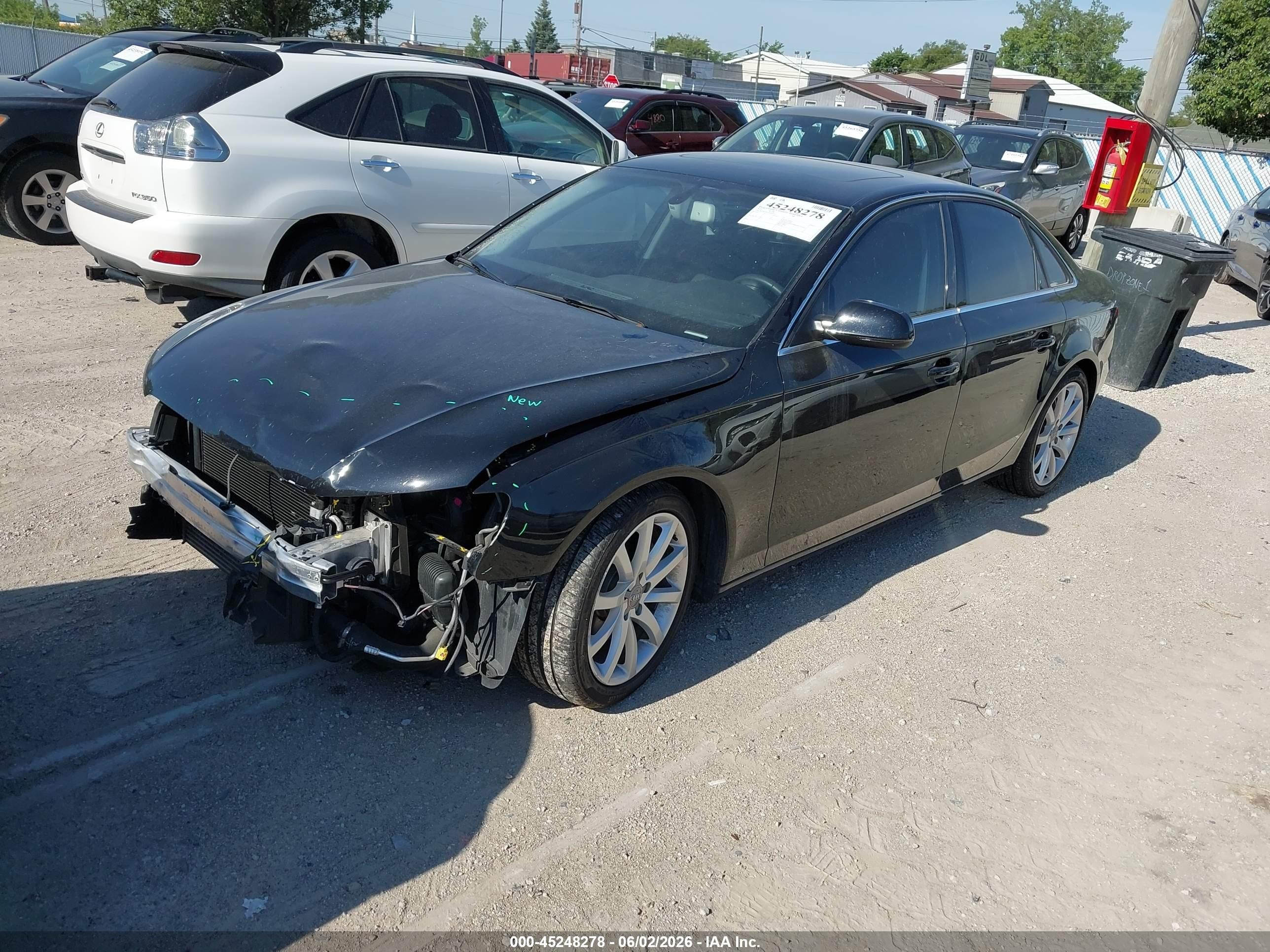 2013 Audi A4 2.0t Premium Black vin: WAUKFBFL5DN041654