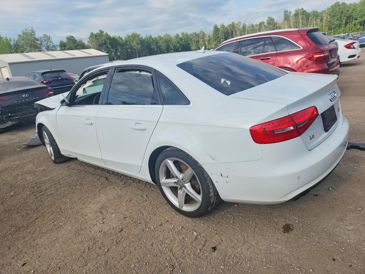 2013 Audi A4 Prestige White vin: WAUKFCFL9DN029416