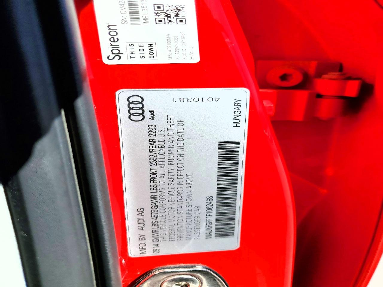 2015 Audi A3 Prestige S-line Красный vin: WAUKFGFF1F1062468