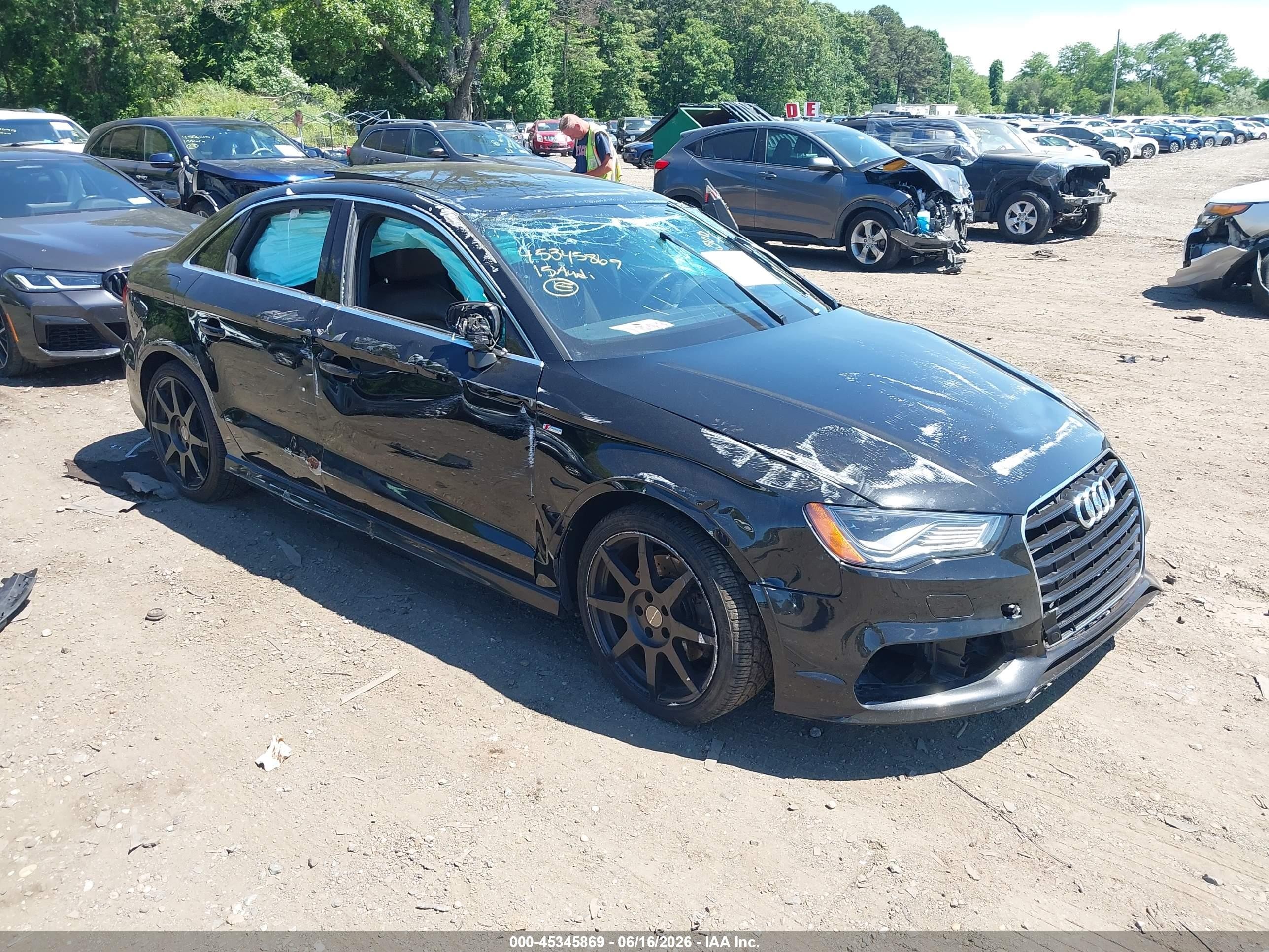 2015 Audi A3 2.0t Premium Black vin: WAUKFGFF3F1014938