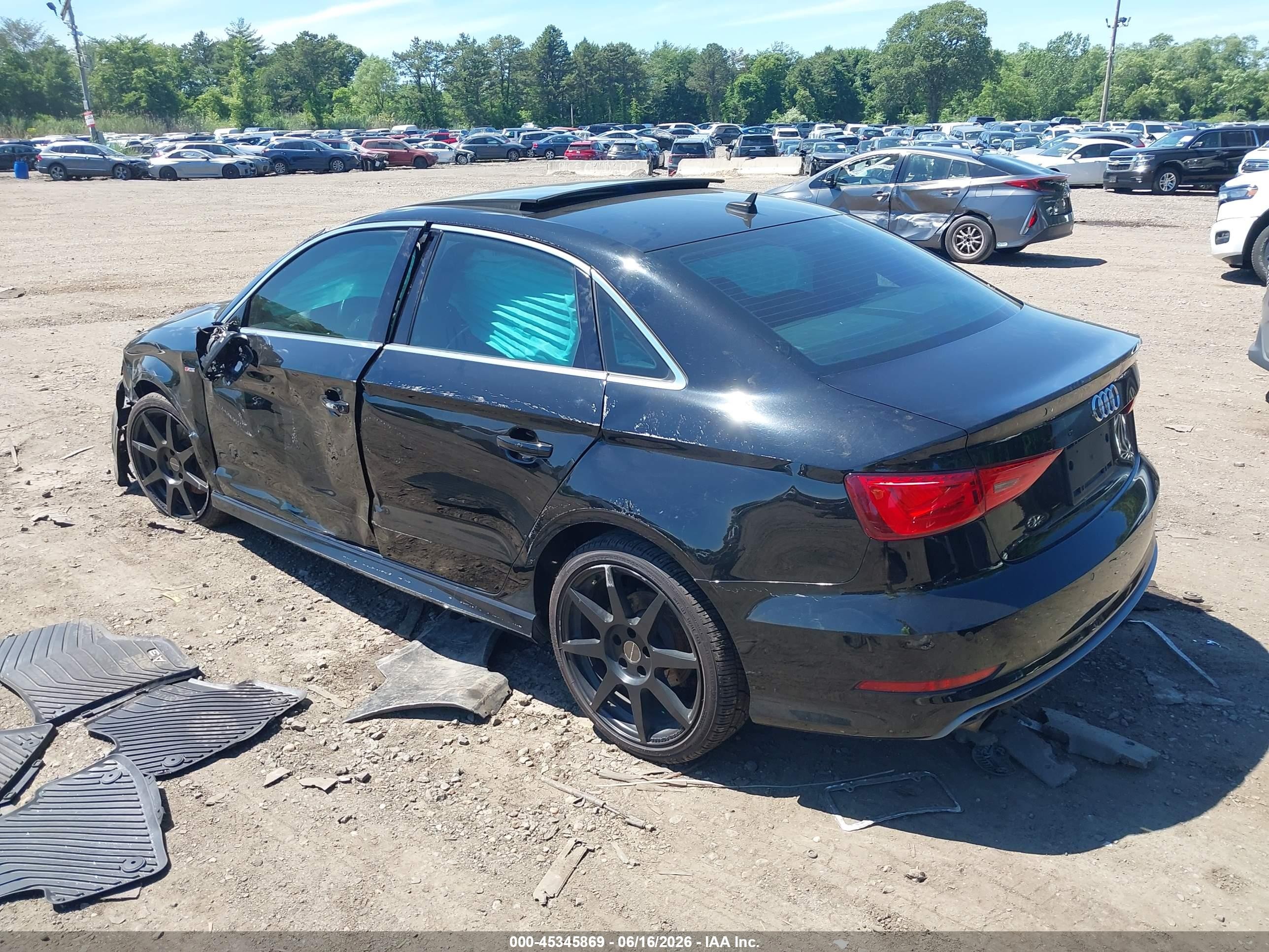 2015 Audi A3 2.0t Premium Black vin: WAUKFGFF3F1014938