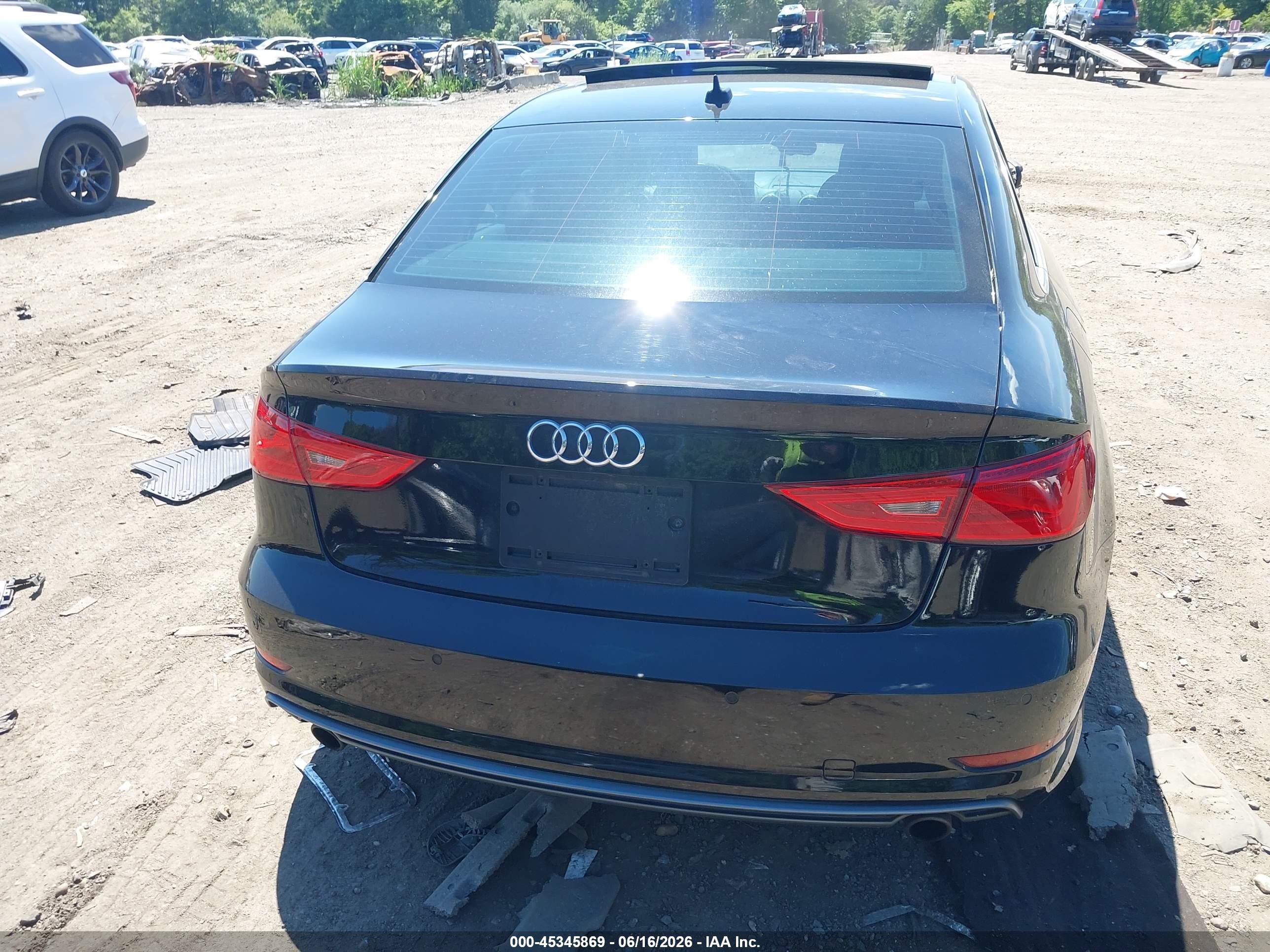 2015 Audi A3 2.0t Premium Black vin: WAUKFGFF3F1014938