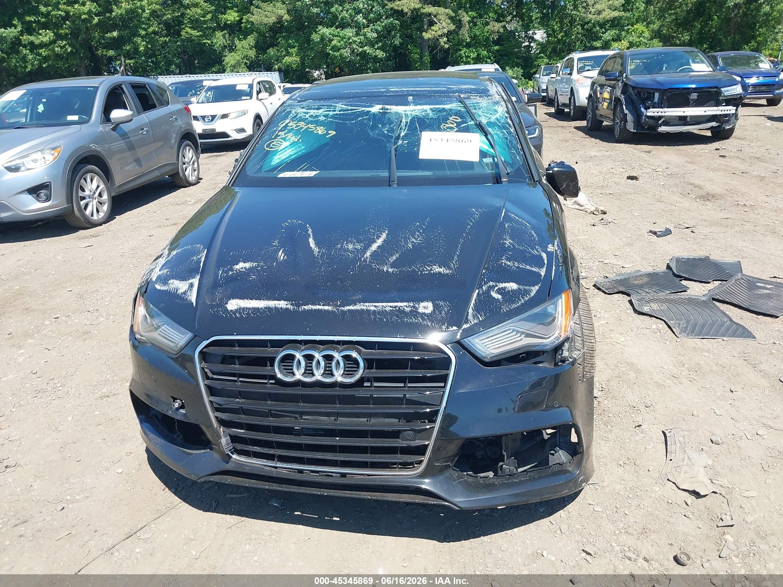 2015 Audi A3 2.0t Premium Black vin: WAUKFGFF3F1014938