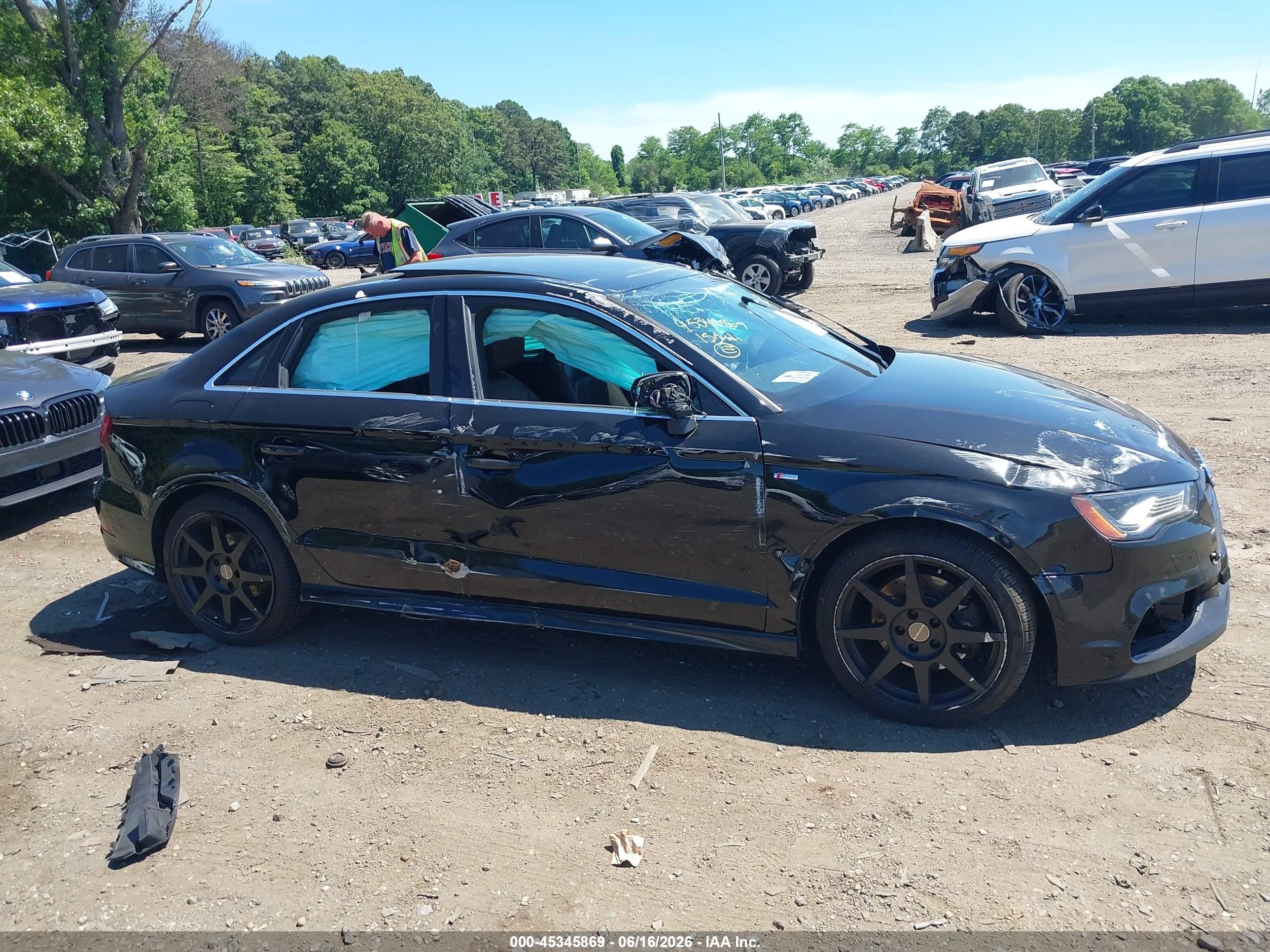 2015 Audi A3 2.0t Premium Black vin: WAUKFGFF3F1014938