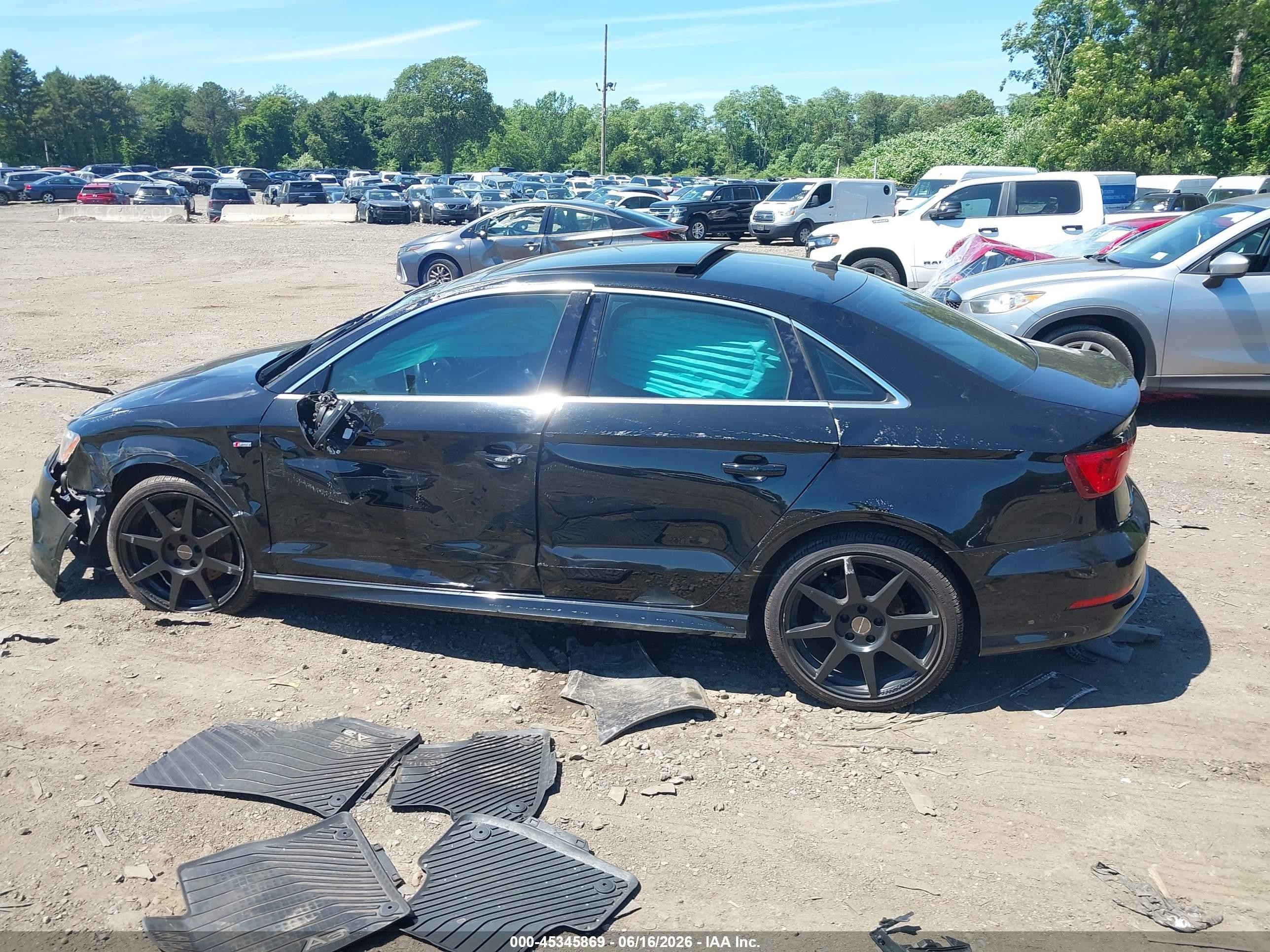 2015 Audi A3 2.0t Premium Black vin: WAUKFGFF3F1014938