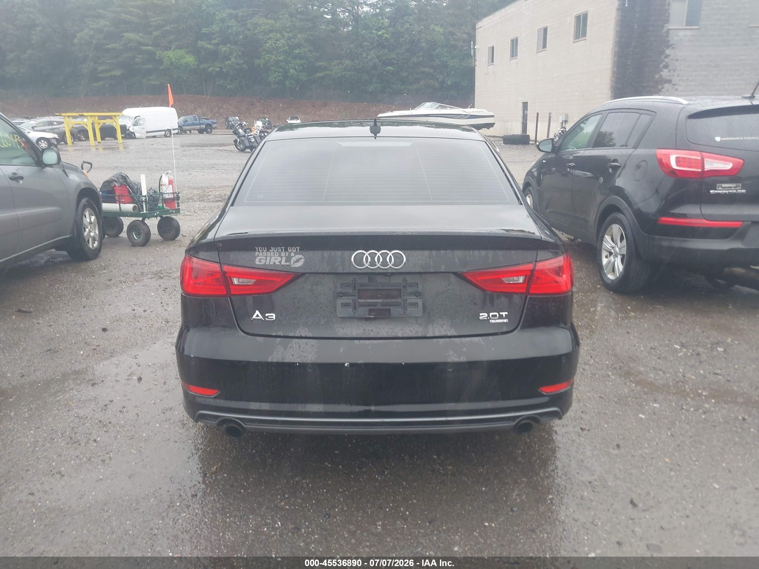 2015 Audi A3 2.0t Premium Black vin: WAUKFGFF5F1006971
