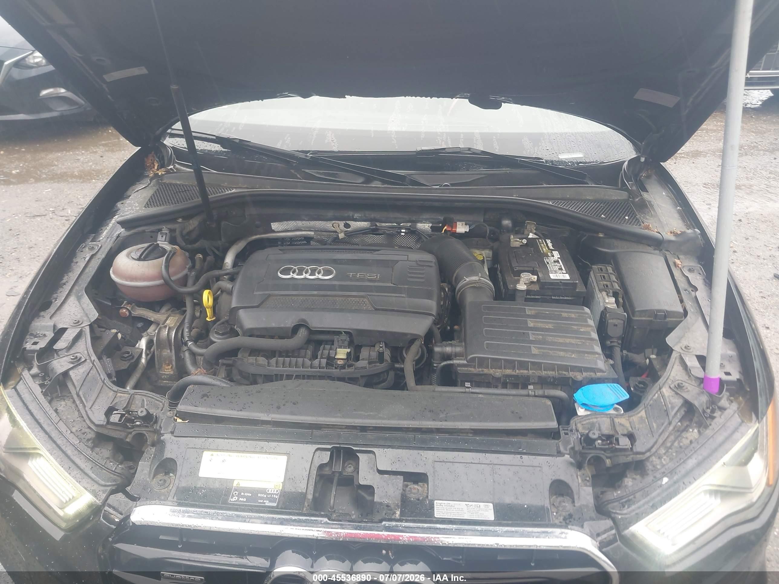 2015 Audi A3 2.0t Premium Black vin: WAUKFGFF5F1006971