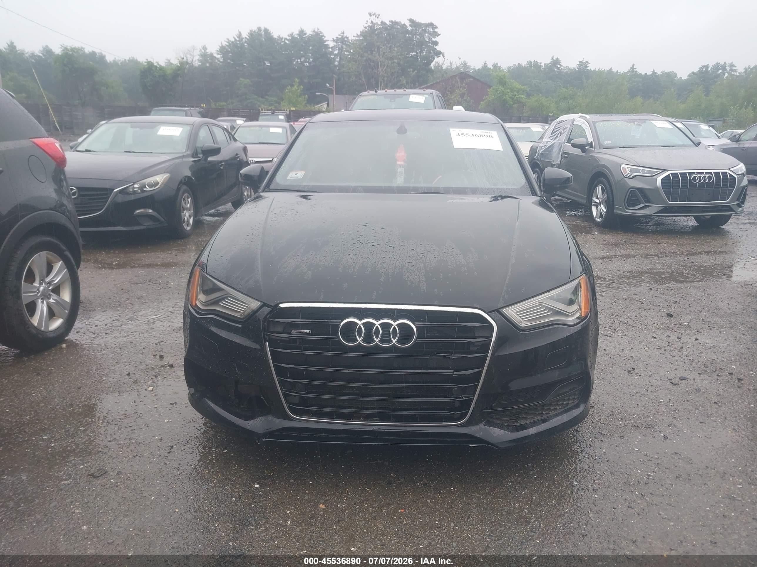 2015 Audi A3 2.0t Premium Black vin: WAUKFGFF5F1006971