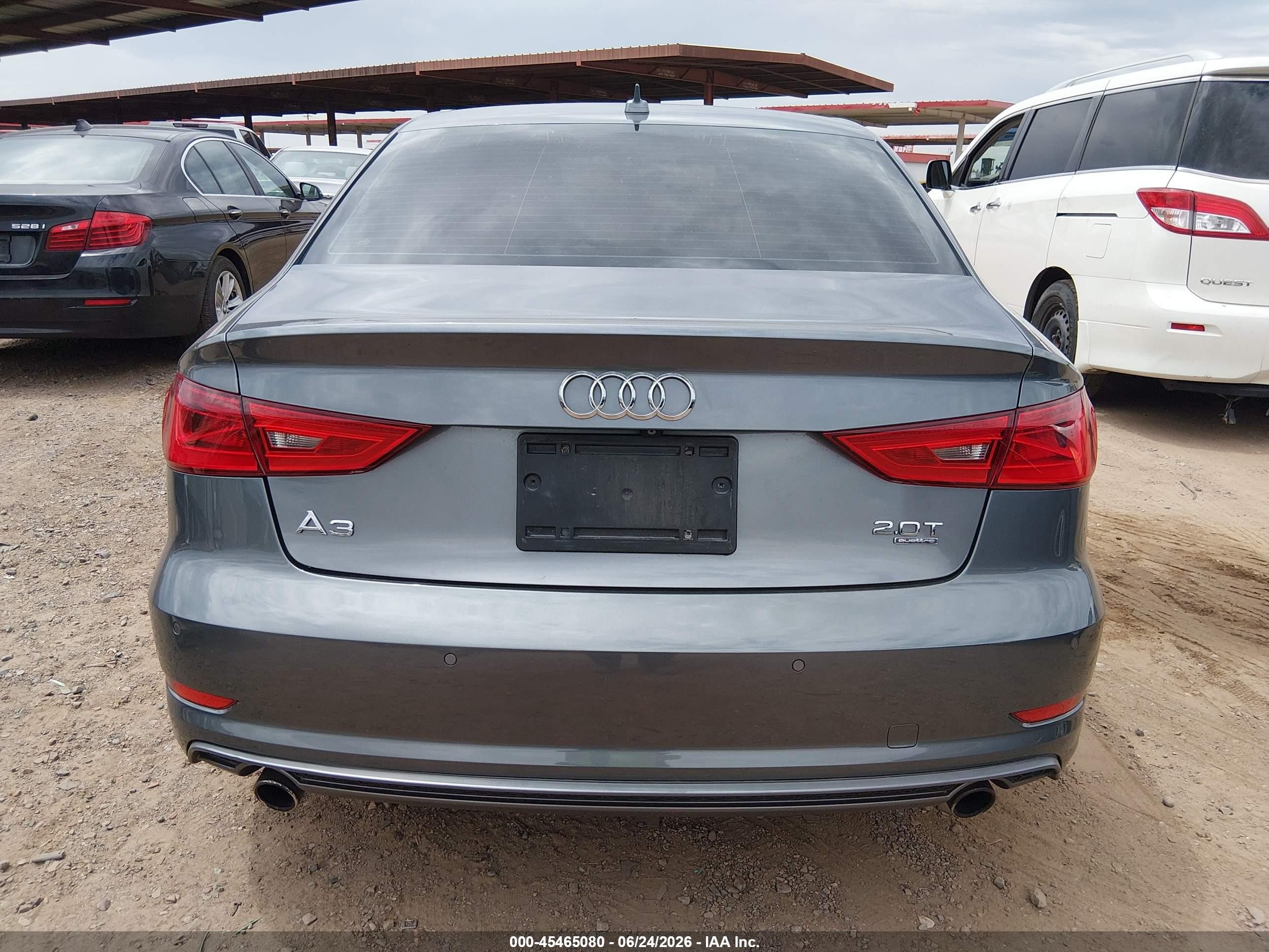 2015 Audi A3 2.0t Premium Gray vin: WAUKFGFF8F1043688