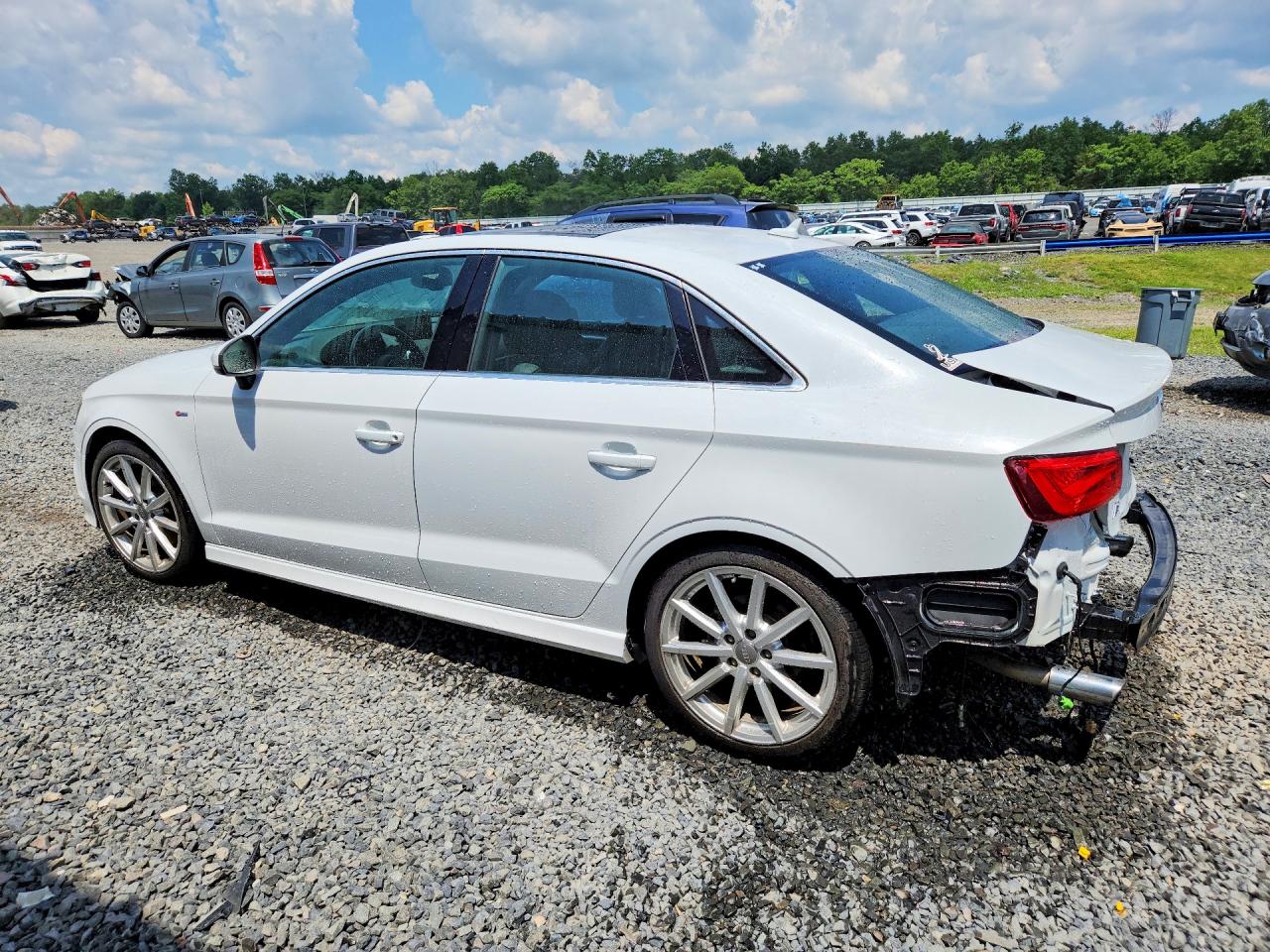 2015 Audi A3 Prestige S-line White vin: WAUKFGFF8F1081390