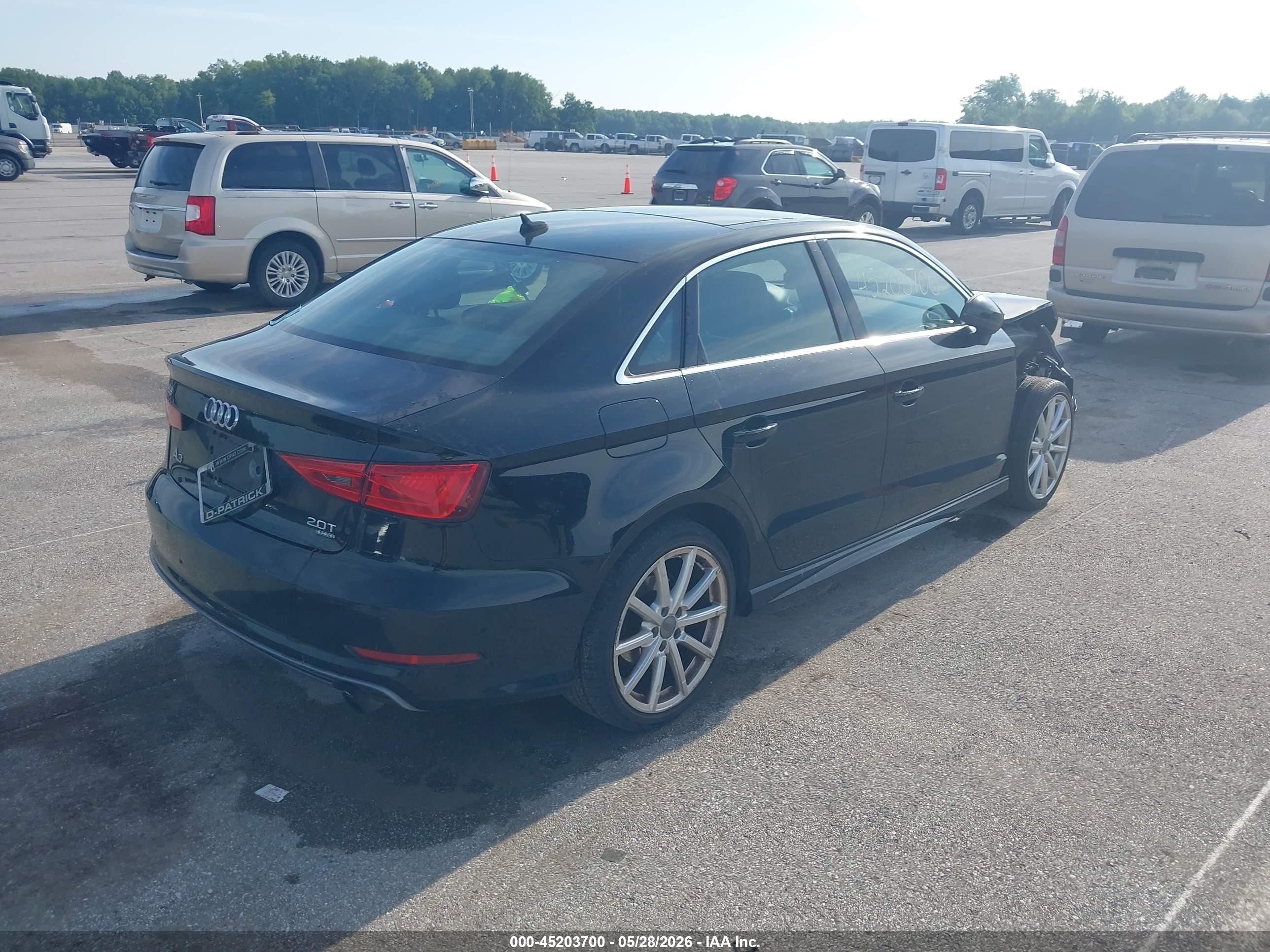 2015 Audi A3 2.0t Premium Black vin: WAUKFGFF9F1007055