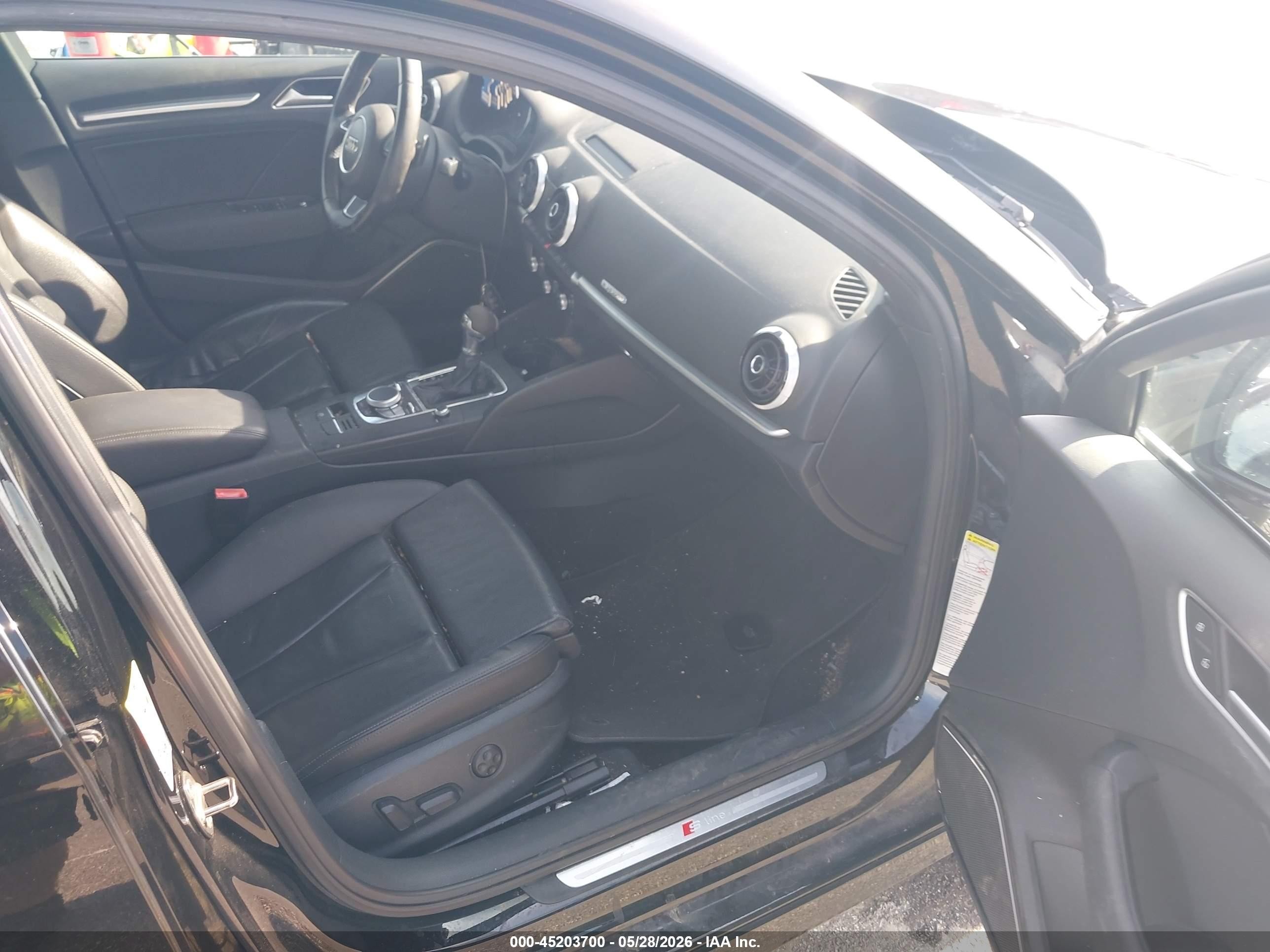 2015 Audi A3 2.0t Premium Black vin: WAUKFGFF9F1007055