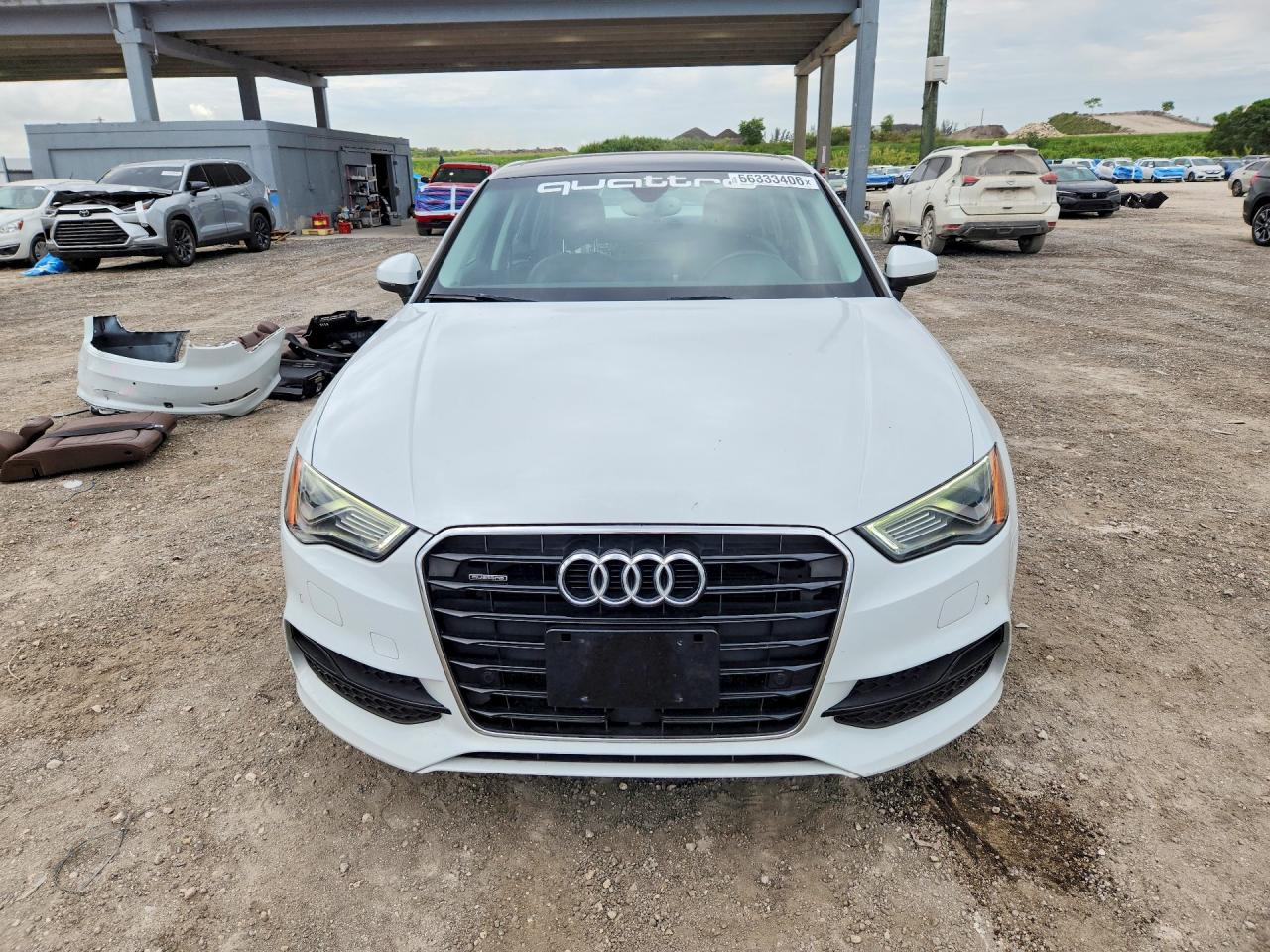2015 Audi A3 Prestige S-line White vin: WAUKFHFF3F1021622