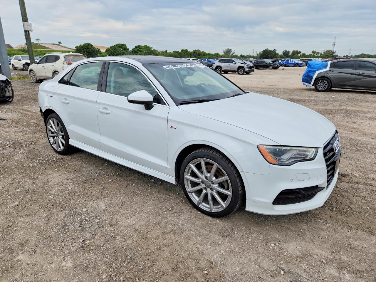 2015 Audi A3 Prestige S-line White vin: WAUKFHFF3F1021622