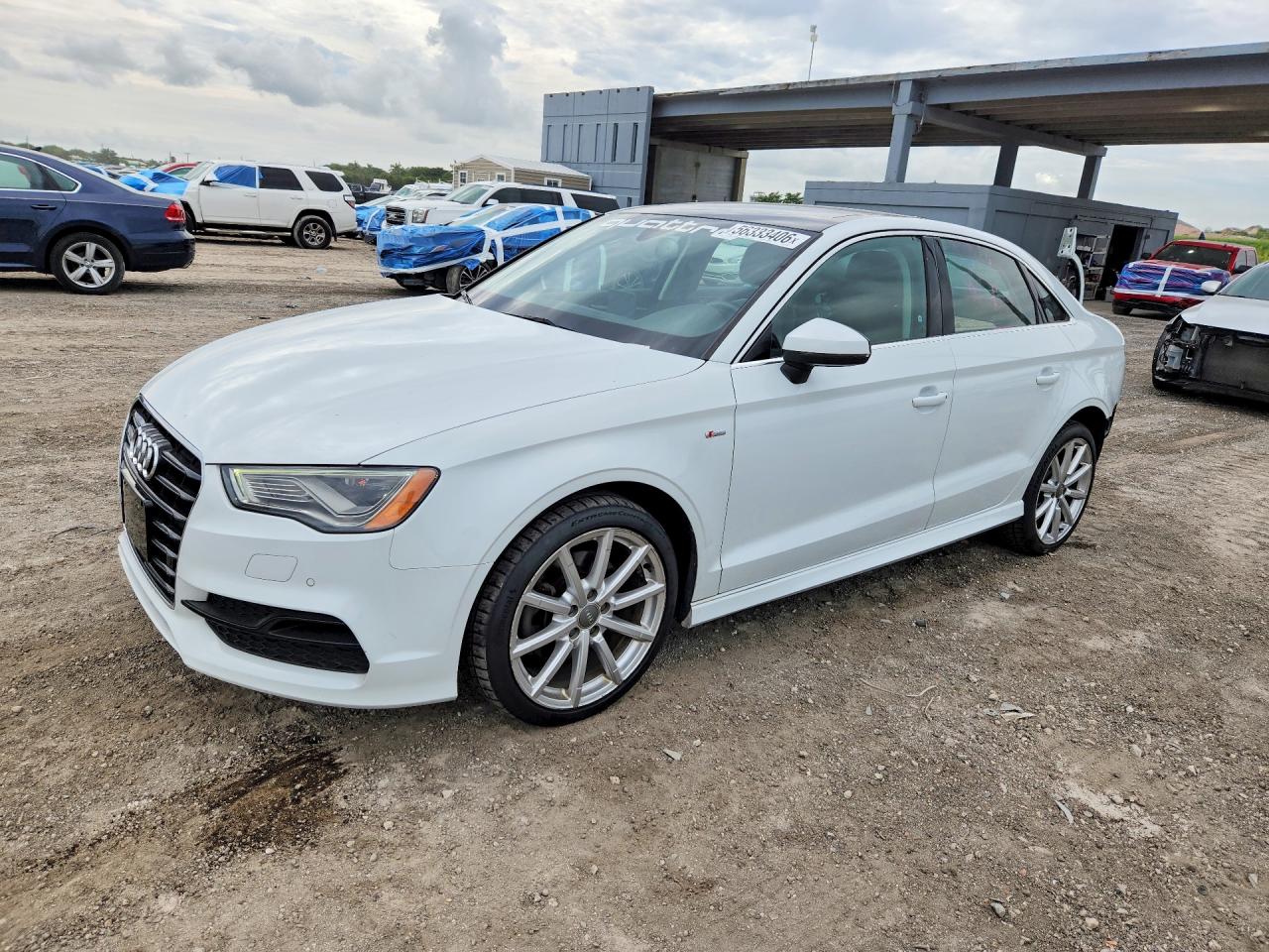 2015 Audi A3 Prestige S-line White vin: WAUKFHFF3F1021622