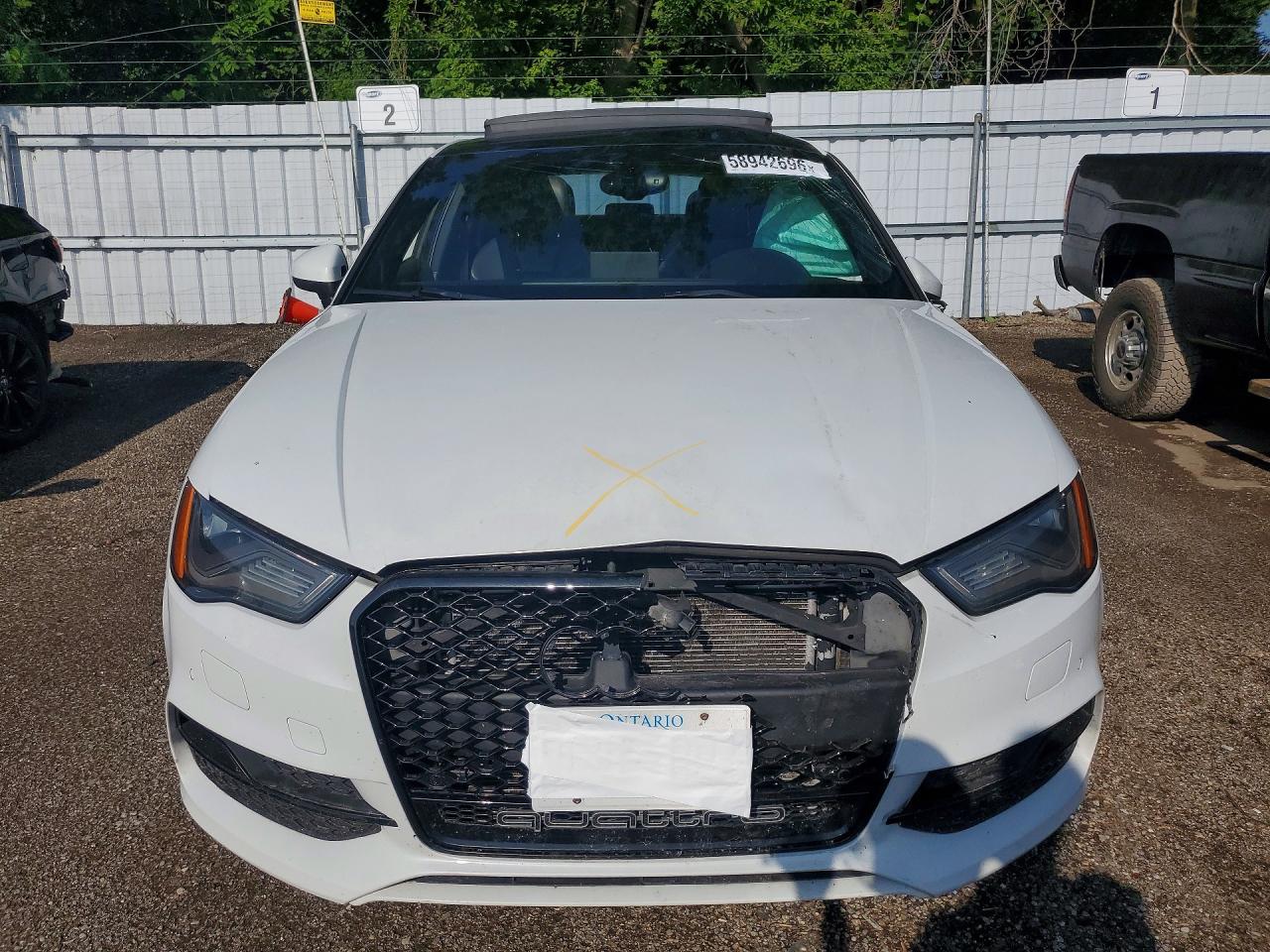 2015 Audi A3 Prestige S-line White vin: WAUKFRFF3F1042346