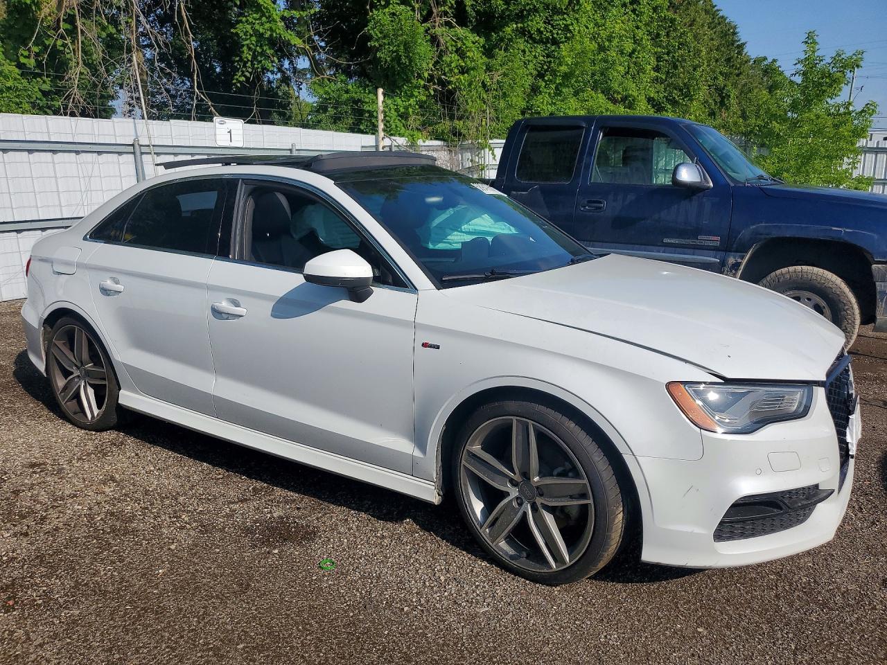 2015 Audi A3 Prestige S-line White vin: WAUKFRFF3F1042346