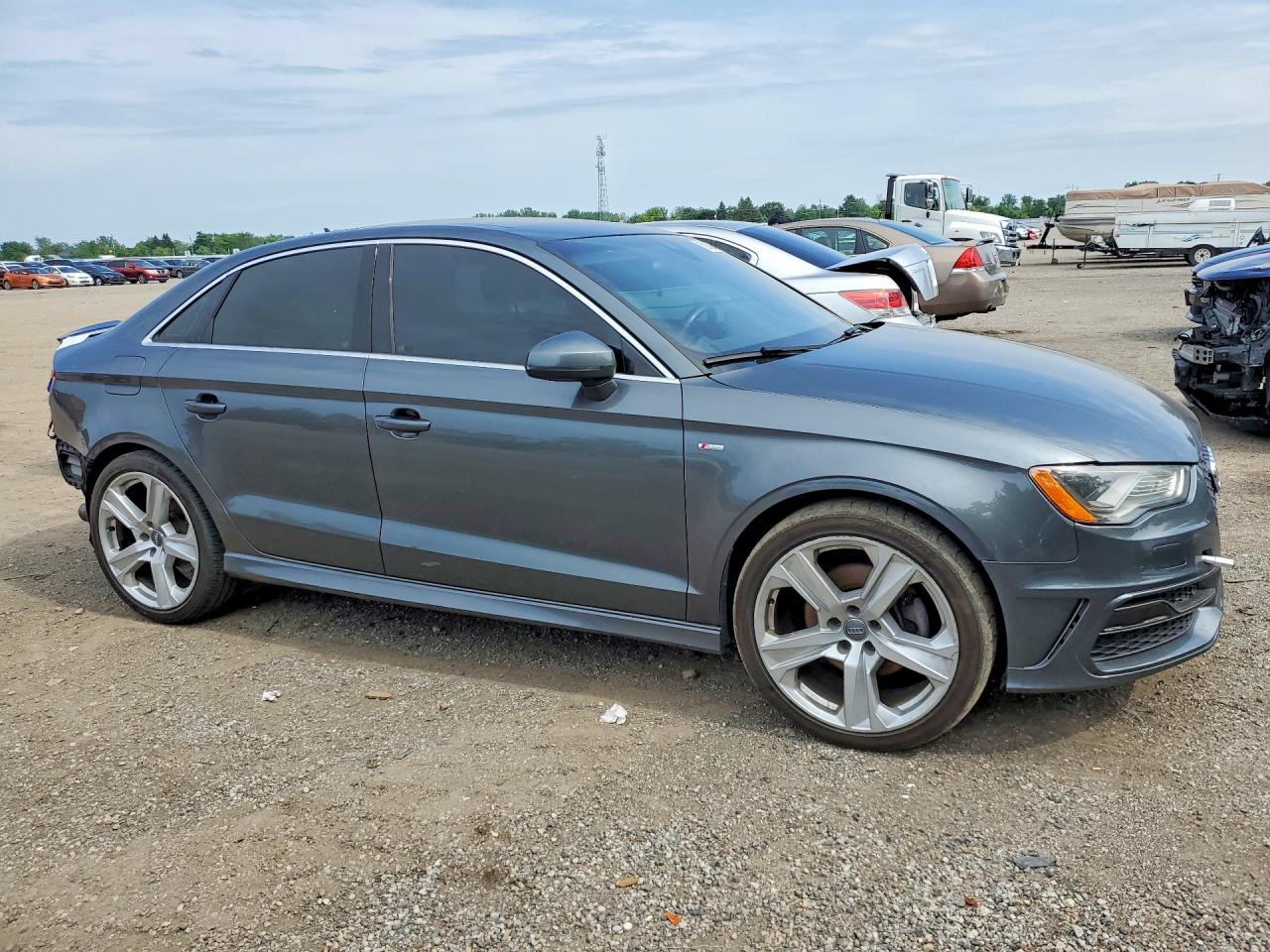 2015 Audi A3 Prestige S-line Gray vin: WAUKFRFF4F1002986