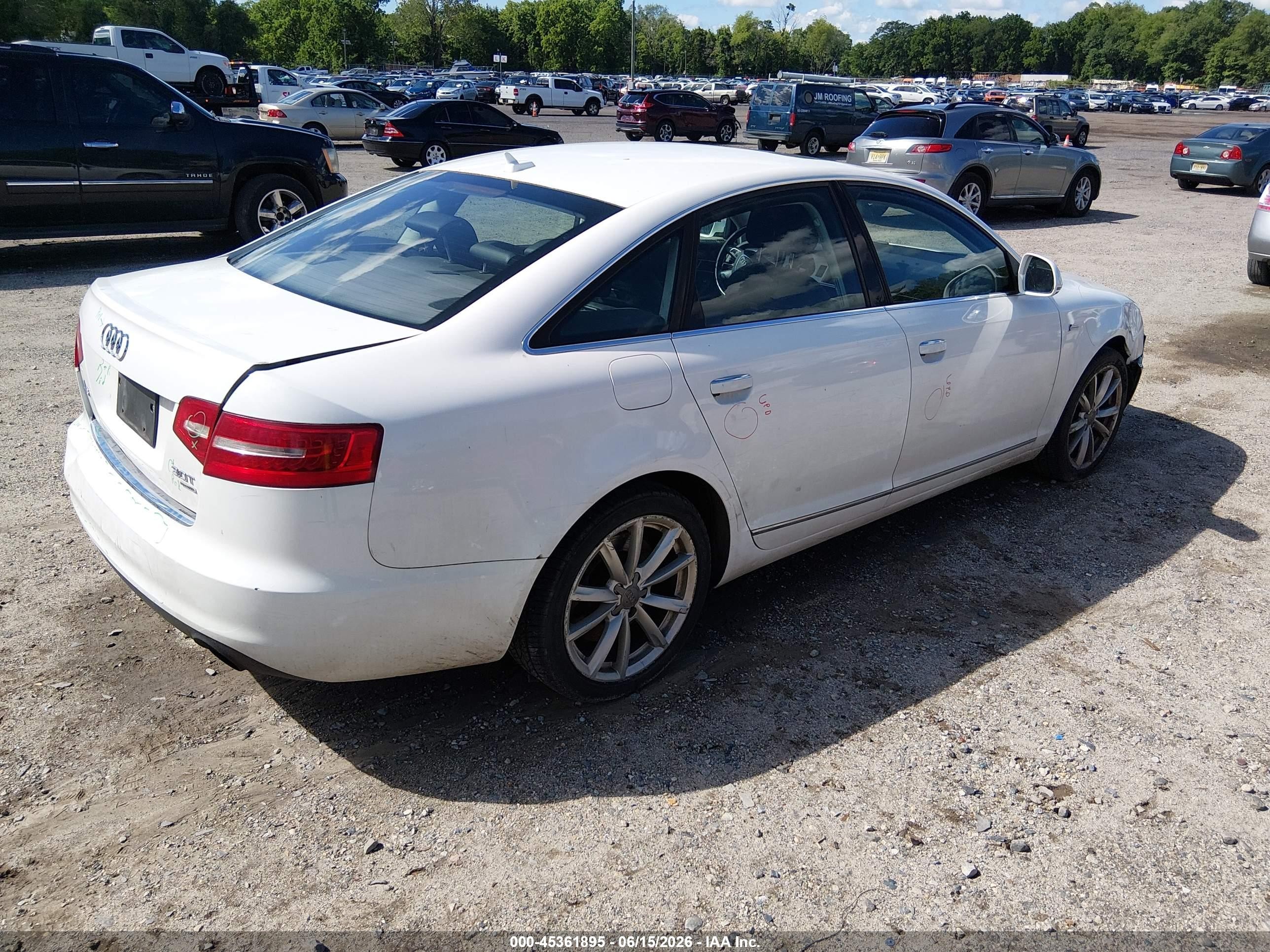 2010 Audi A6 3.0 Premium White vin: WAUKGAFB1AN016230