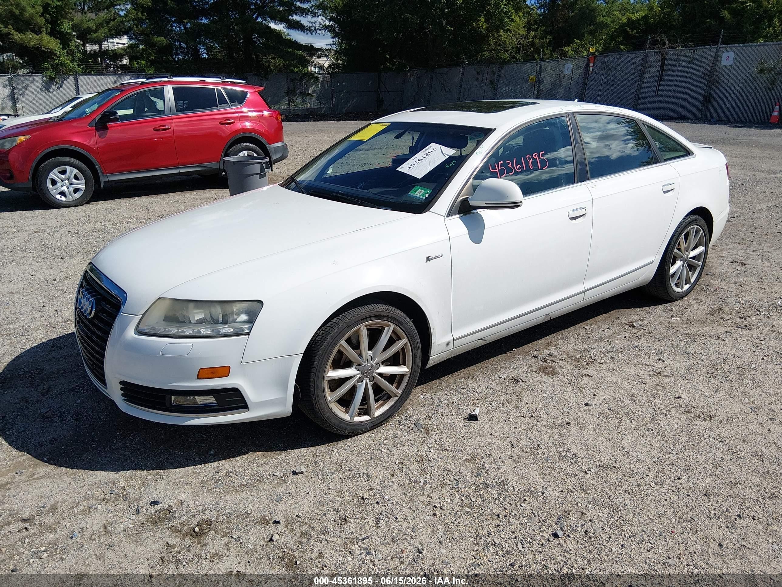 2010 Audi A6 3.0 Premium White vin: WAUKGAFB1AN016230