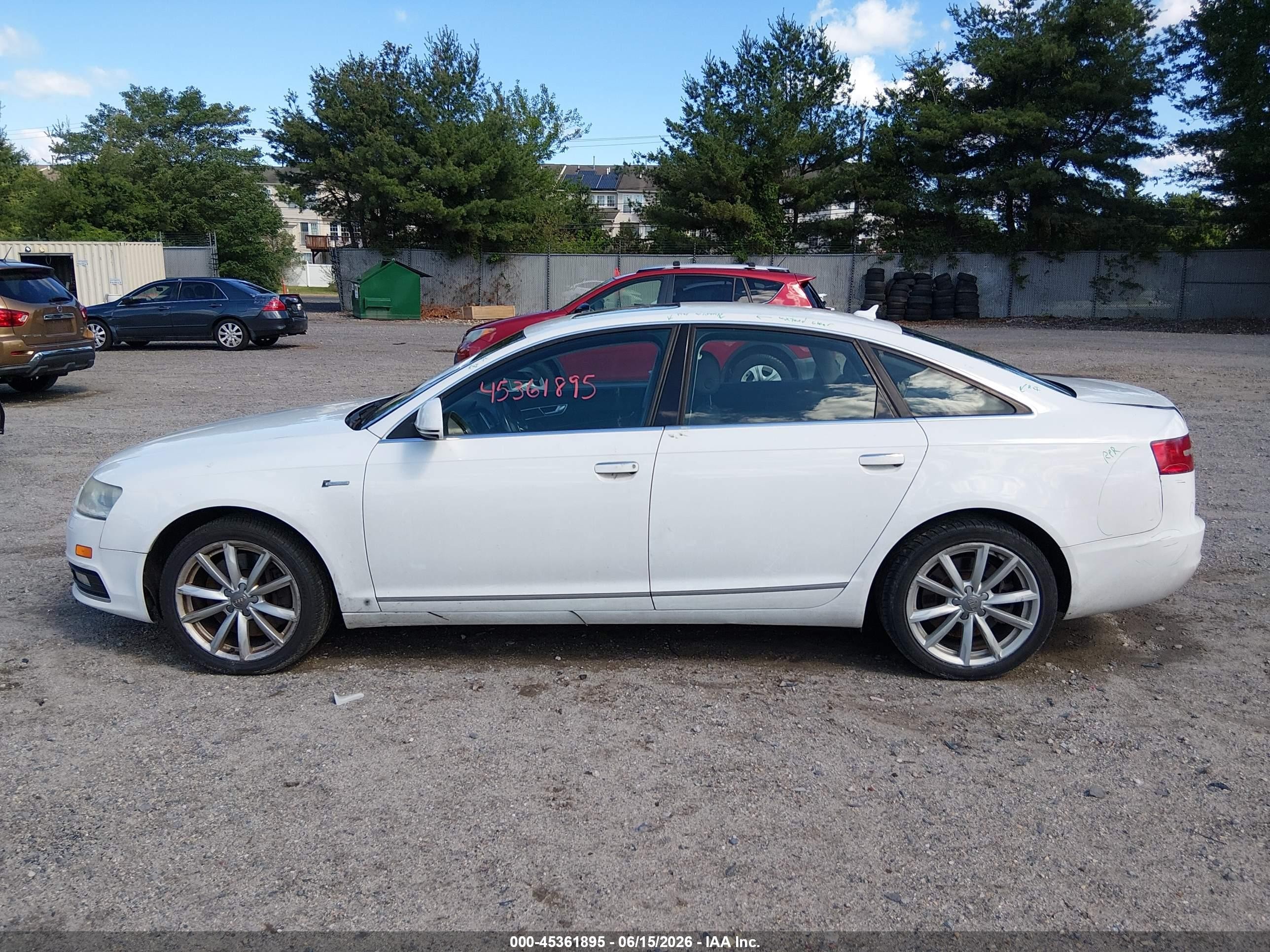 2010 Audi A6 3.0 Premium White vin: WAUKGAFB1AN016230